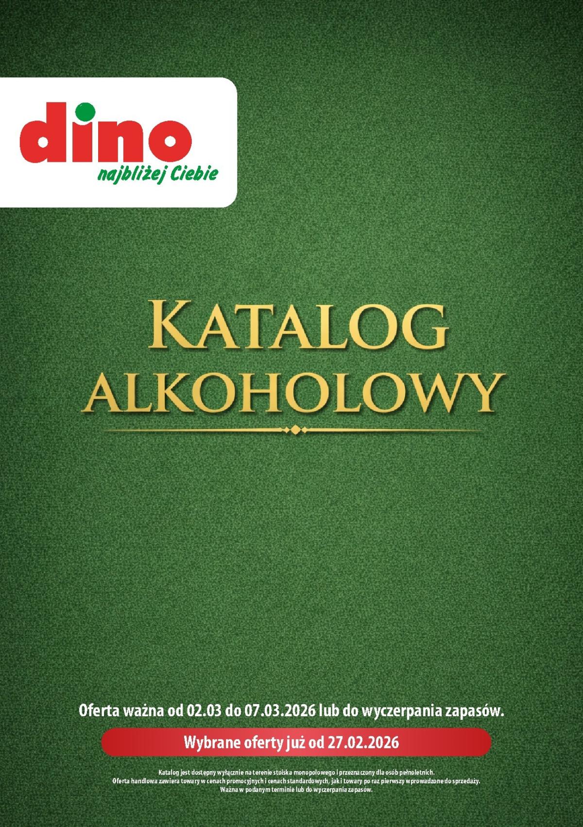 Gazetka Dino - Katalog alkoholowy - ważna od 27.02.2026 do 07.03.2026
