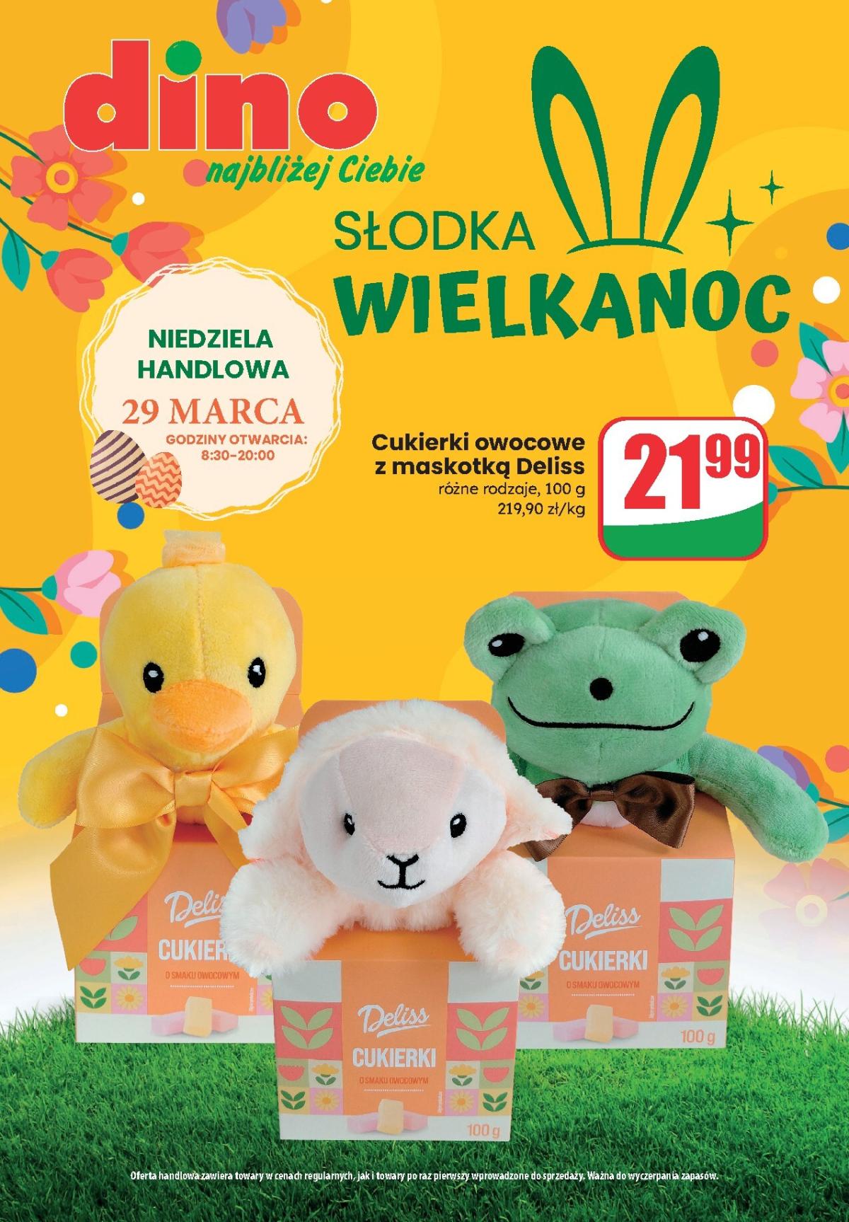 Gazetka Dino - Słodka Wielkanoc 2026 - ważna od 25.03.2026 do 04.04.2026