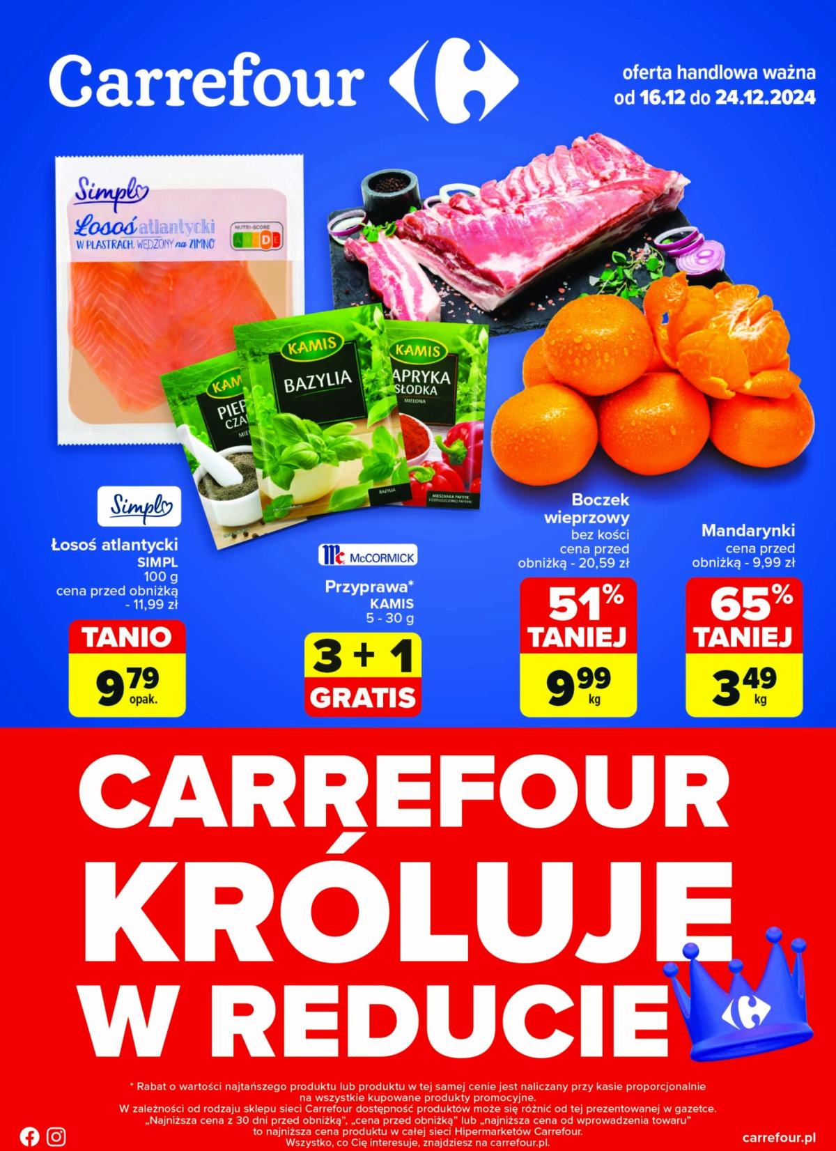 Carrefour - Carrefour króluje w Reducie gazetka ważna od 16.12. - 24.12.