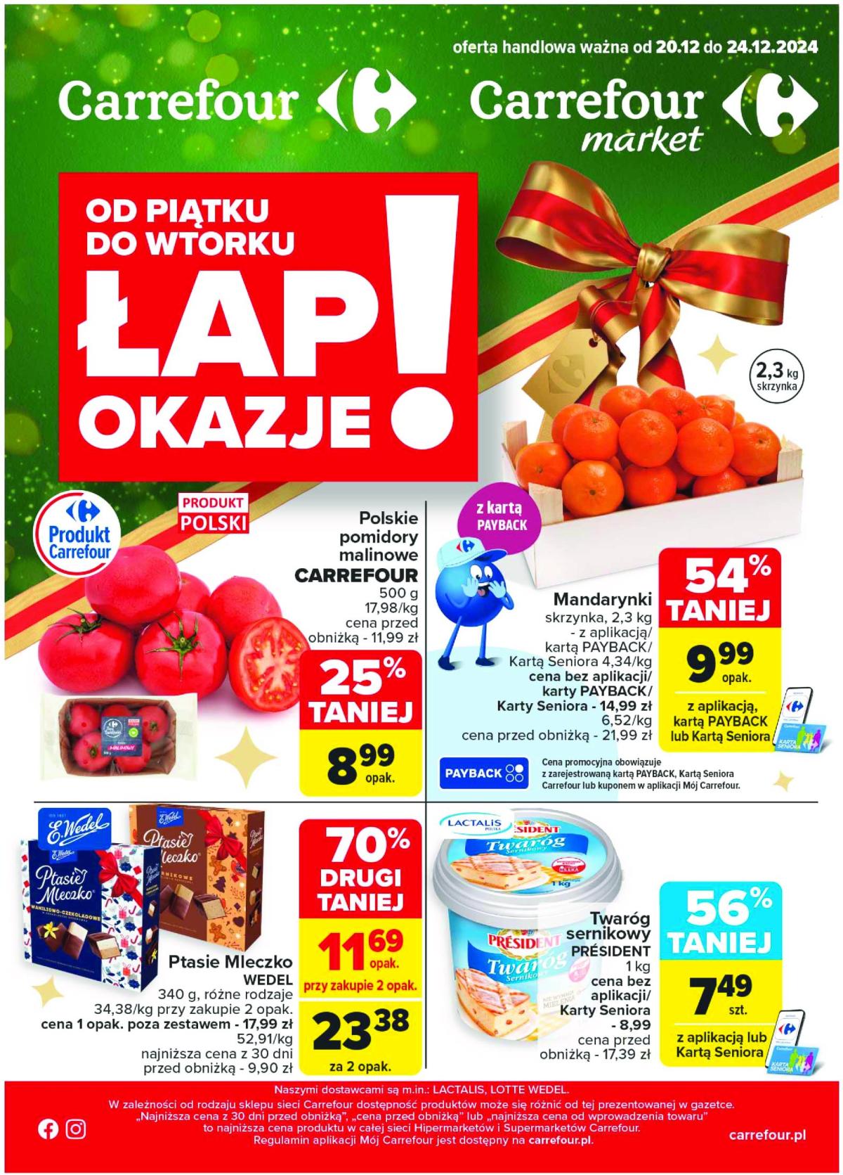 Carrefour - Lap okazje gazetka ważna od 20.12. - 24.12.