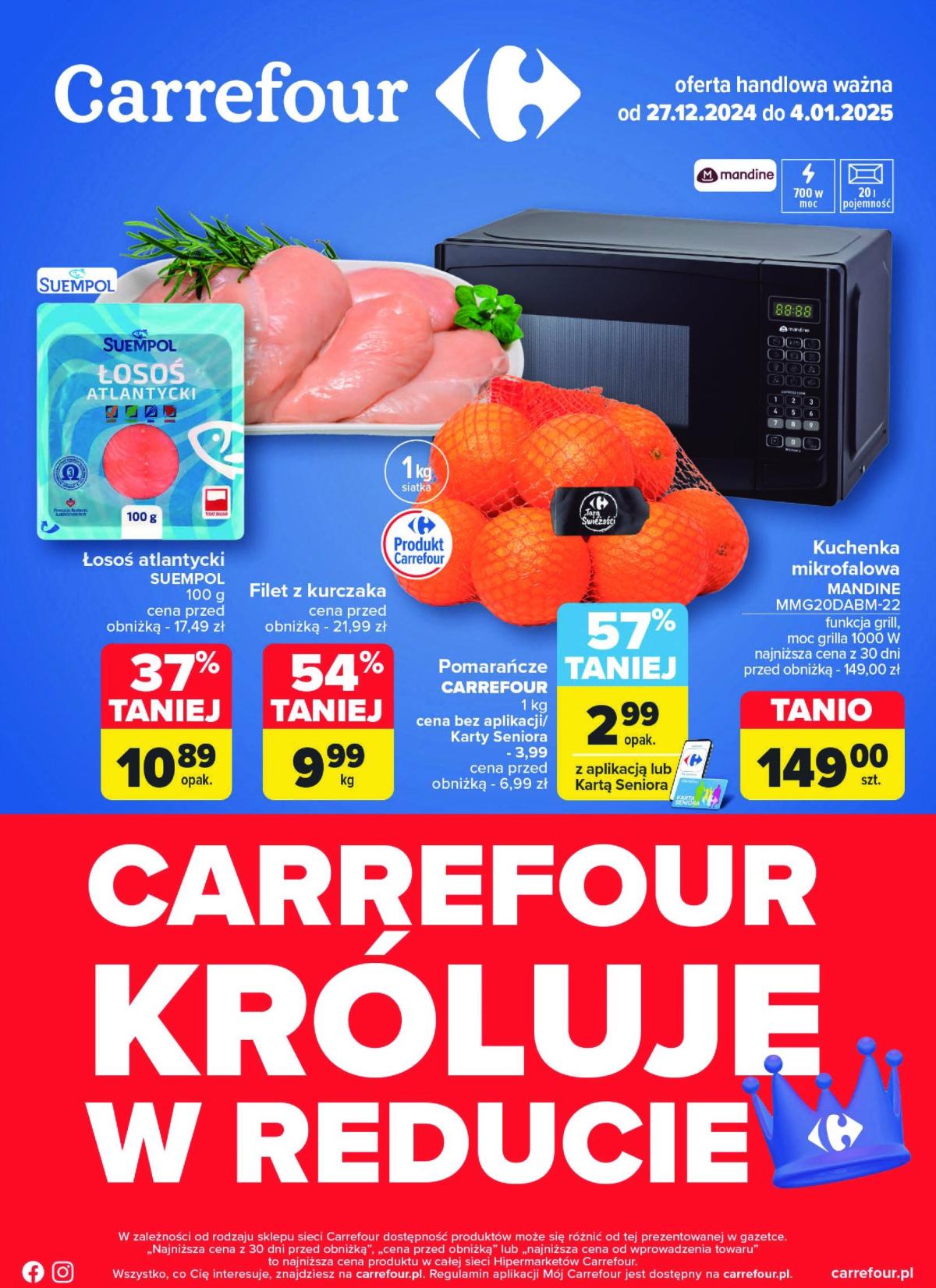 Carrefour - Największy wybór, superceny gazetka ważna od 27.12. - 04.01.