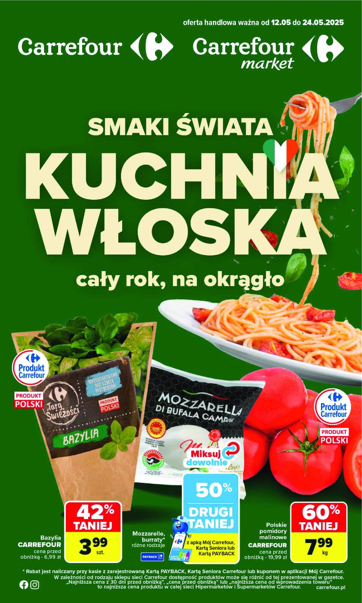 Carrefour - Kuchnia włoska gazetka ważna od 12.05. - 24.05.