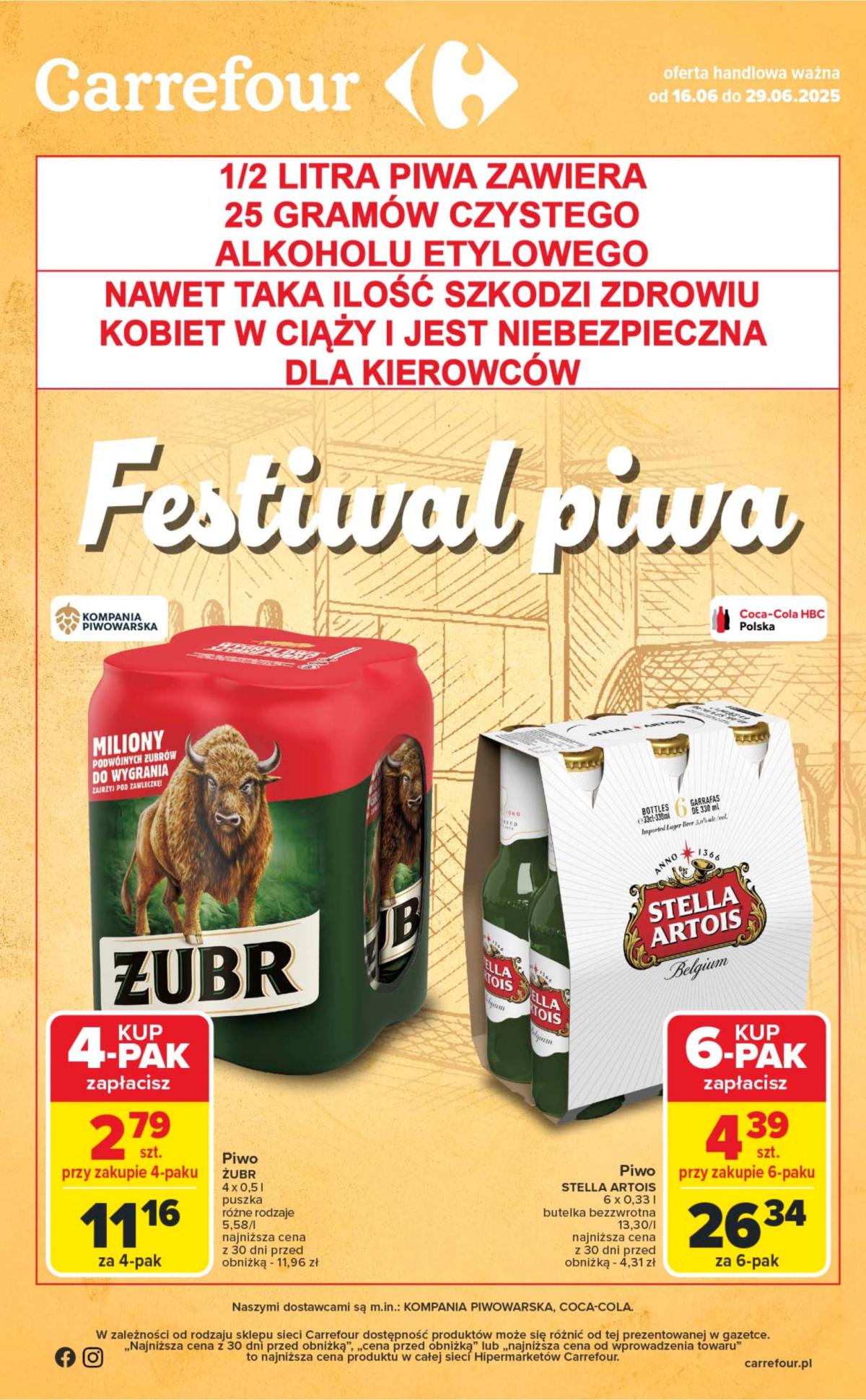 Gazetka Carrefour - Festiwal piwa ważna od 16.06. - 29.06.