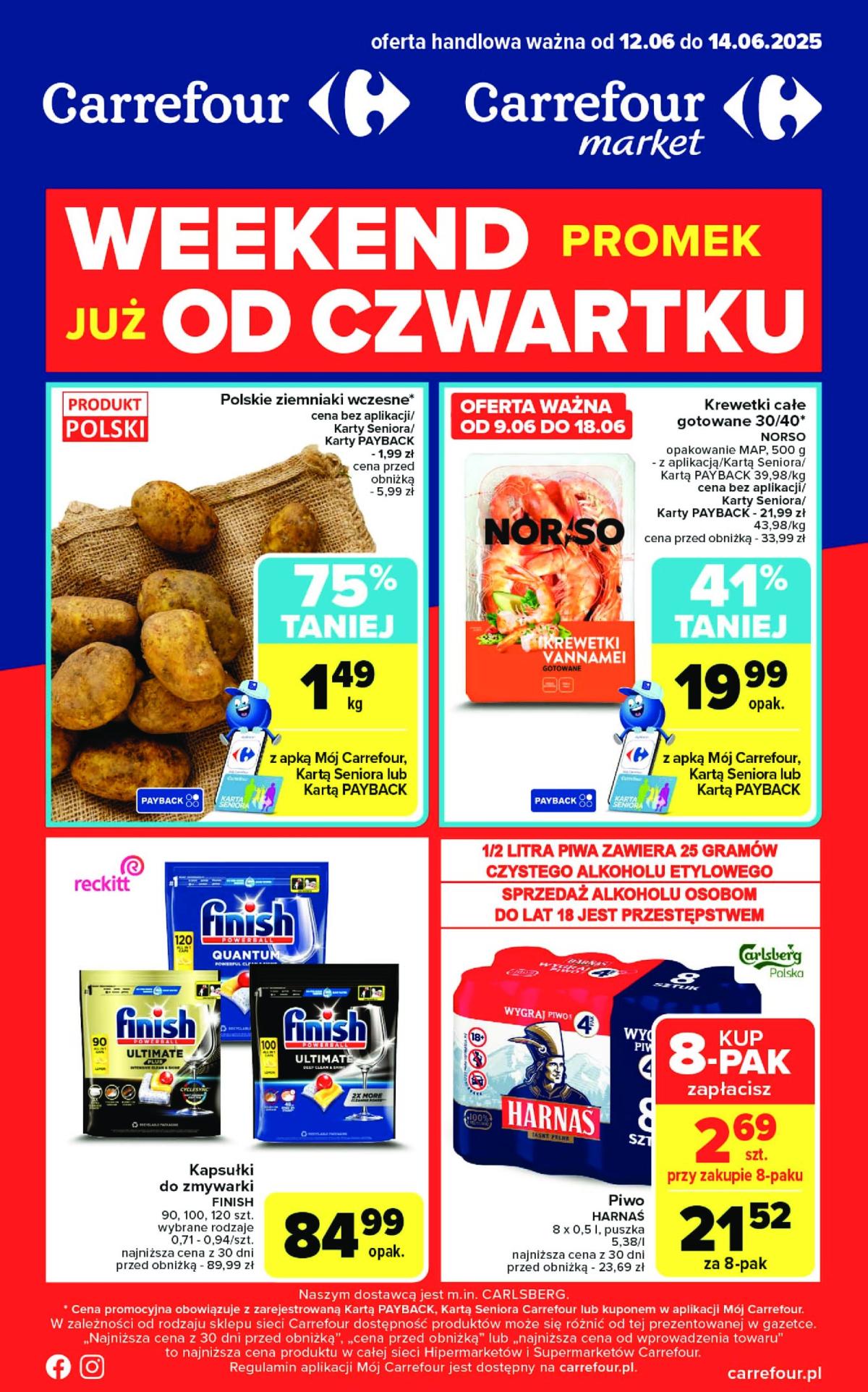 Gazetka Carrefour - Weekend promek już od czwartku ważna od 12.06. - 14.06.