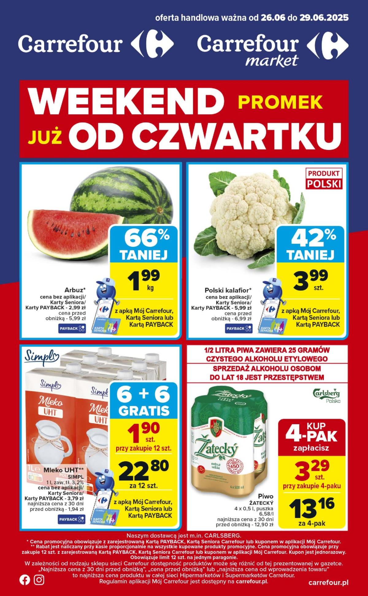 Gazetka Carrefour - Weekend promek ważna od 26.06. - 29.06.