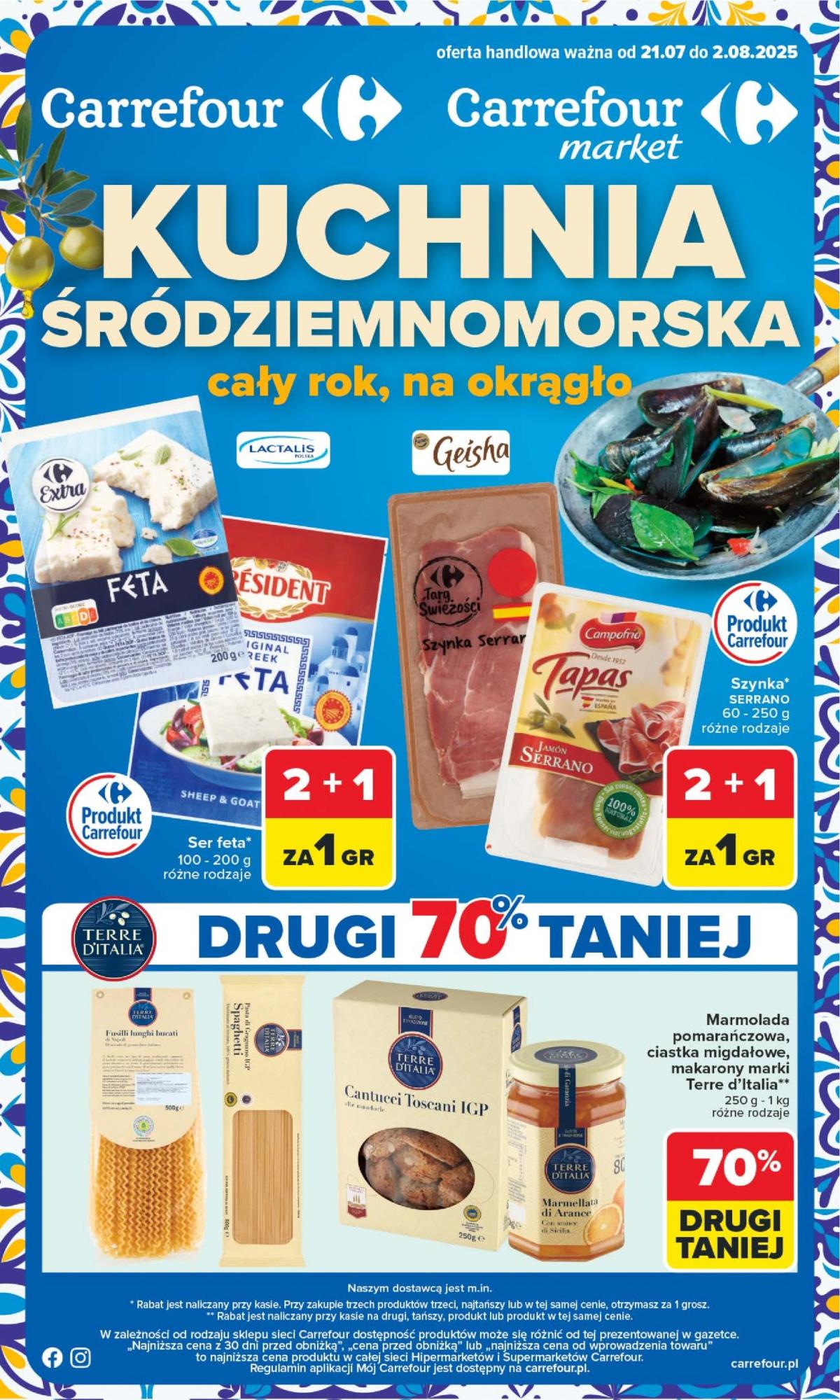 Gazetka Carrefour - Kuchnia śródziemnomorska ważna od 21.07. - 02.08.