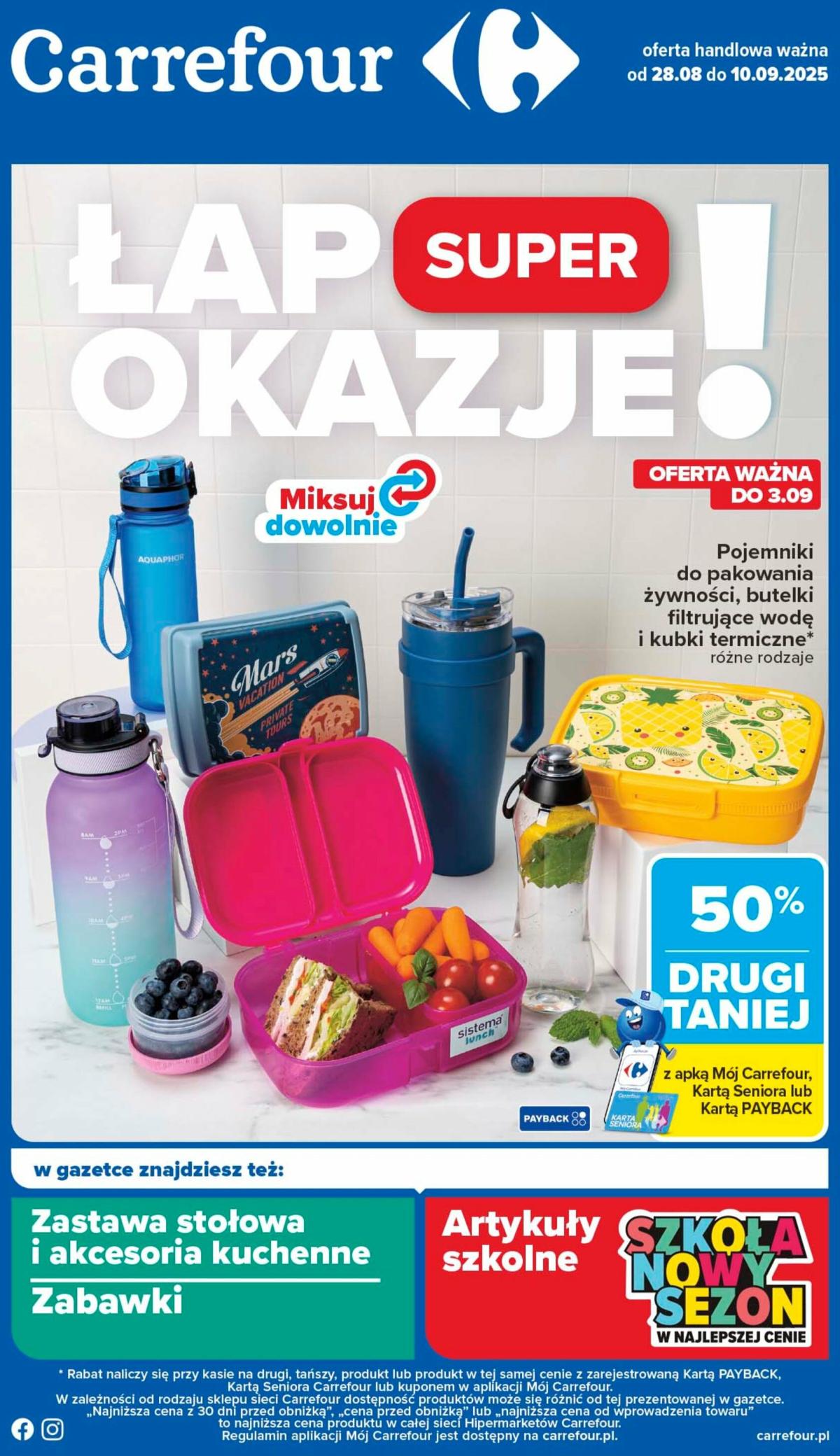 Gazetka Carrefour - Łap super okazje od czwartku! - ważna od 28.08. do 10.09.