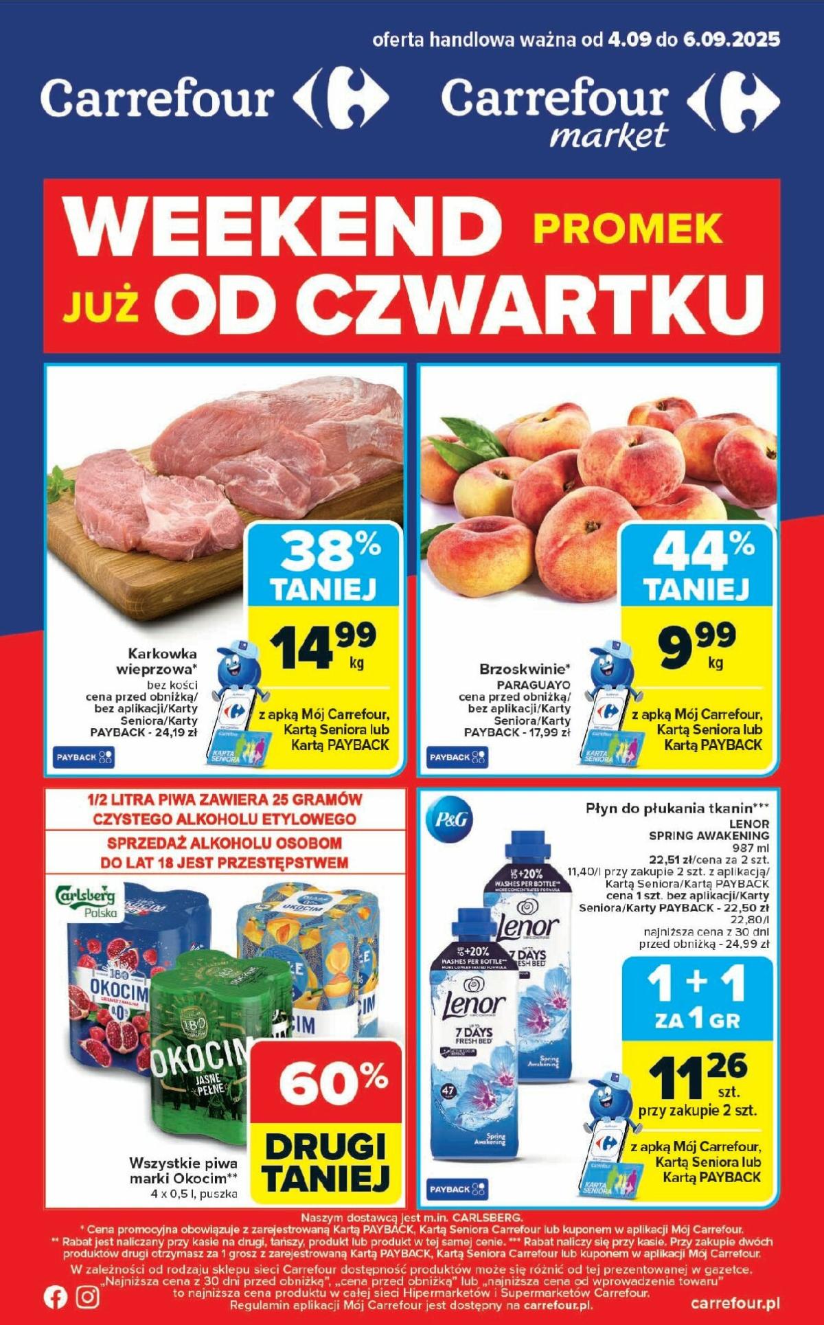 Gazetka Carrefour - Weekend promek już od czwartlu! - ważna od 04.09. do 06.09.