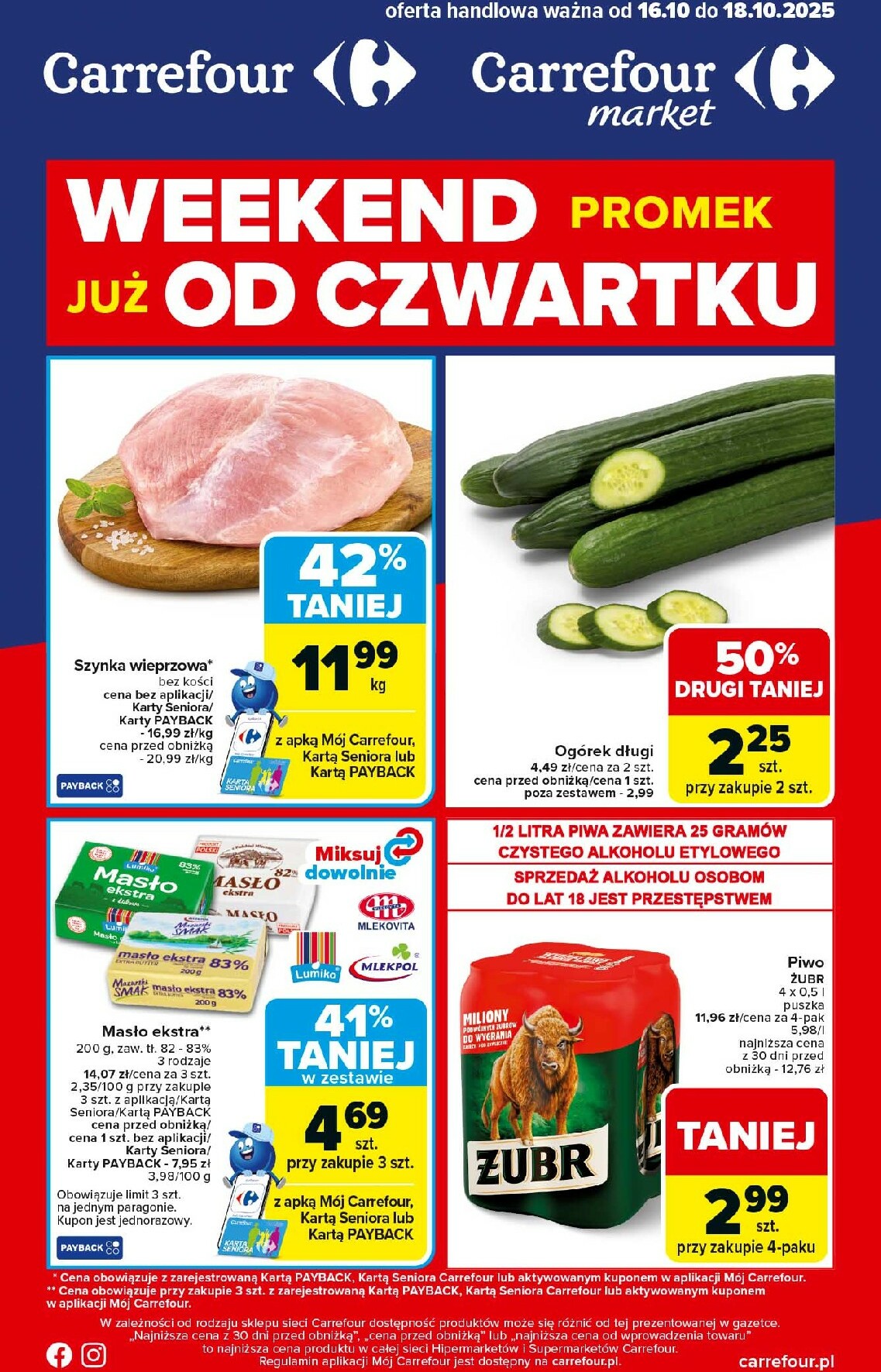 Gazetka Carrefour - Weekend promek już od czwartku - ważna od 16.10. do 18.10.