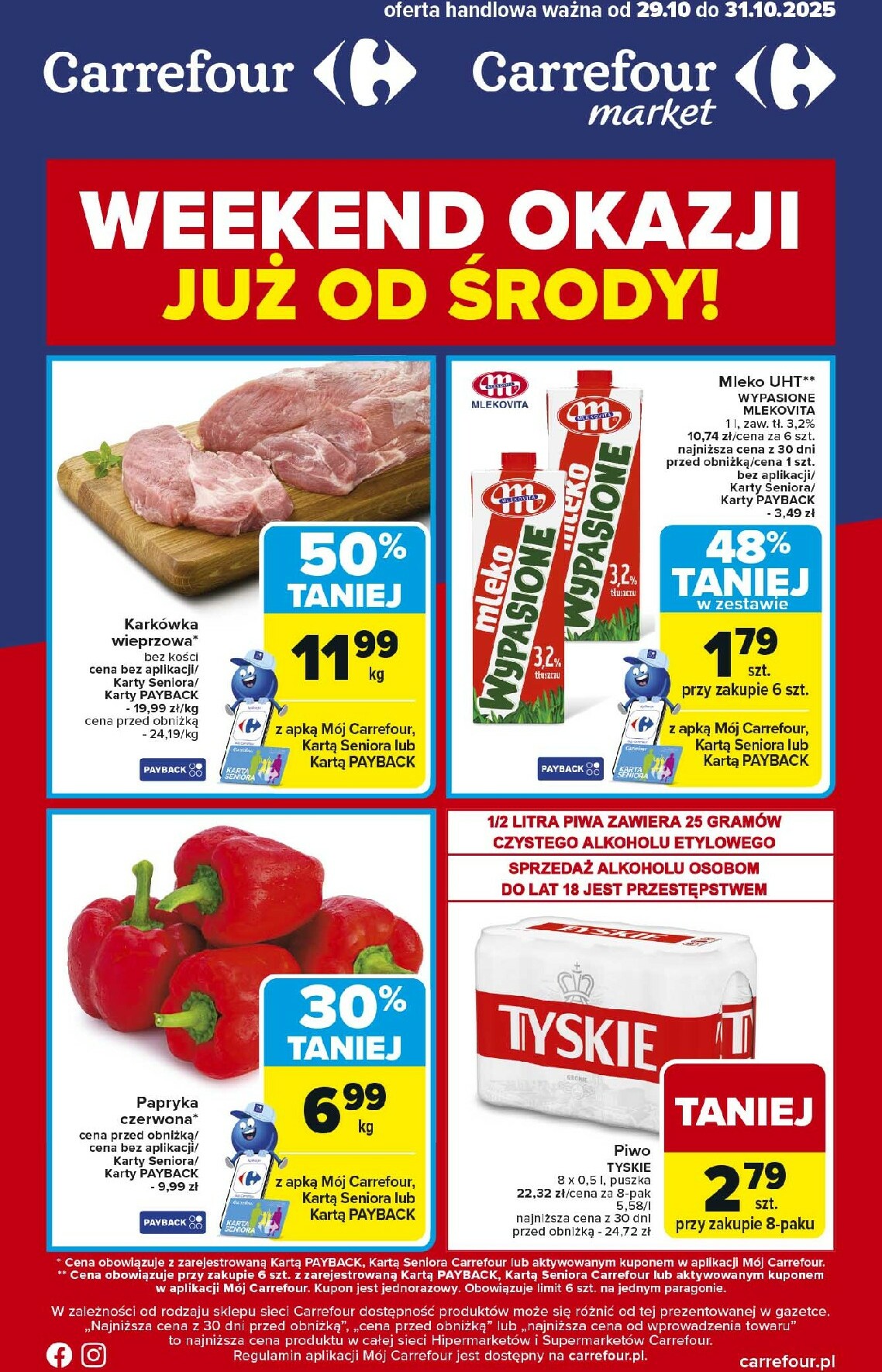 Gazetka Carrefour - Weekend okazji już od środy! - ważna od 29.10. do 31.10.