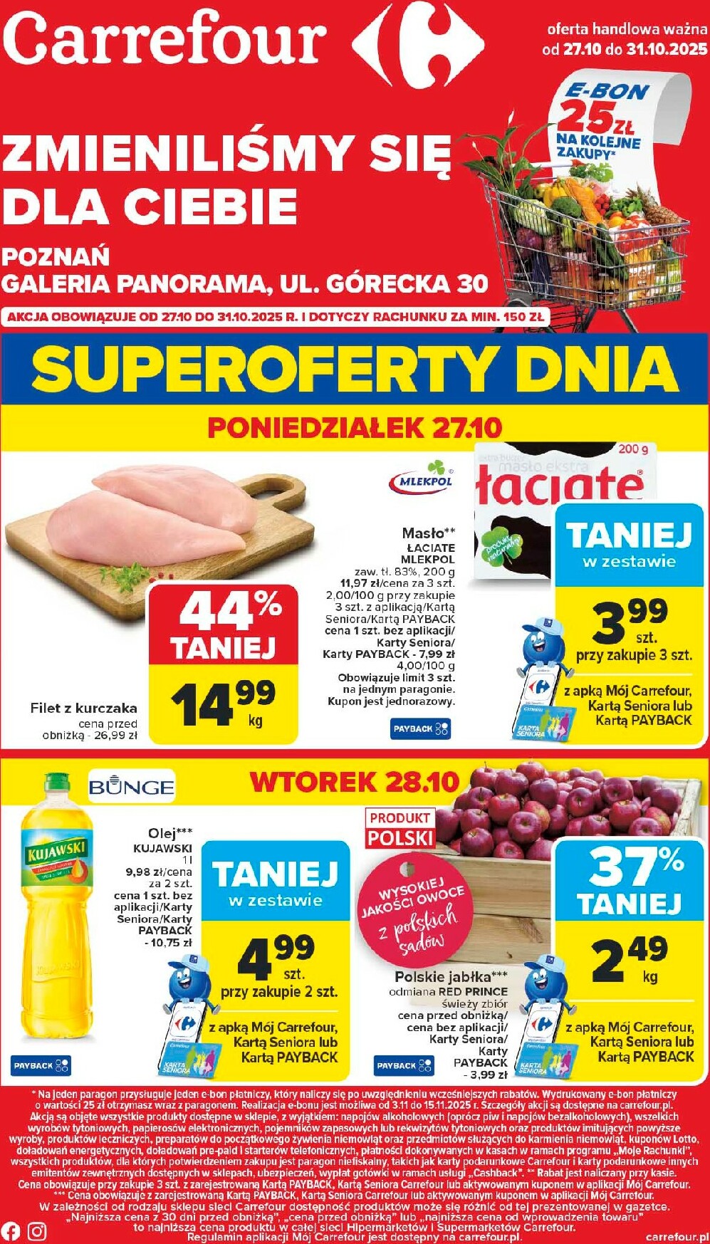 Gazetka Carrefour - Zmieniliśmy się dla Ciebie Poznań - ważna od 27.10. do 31.10.