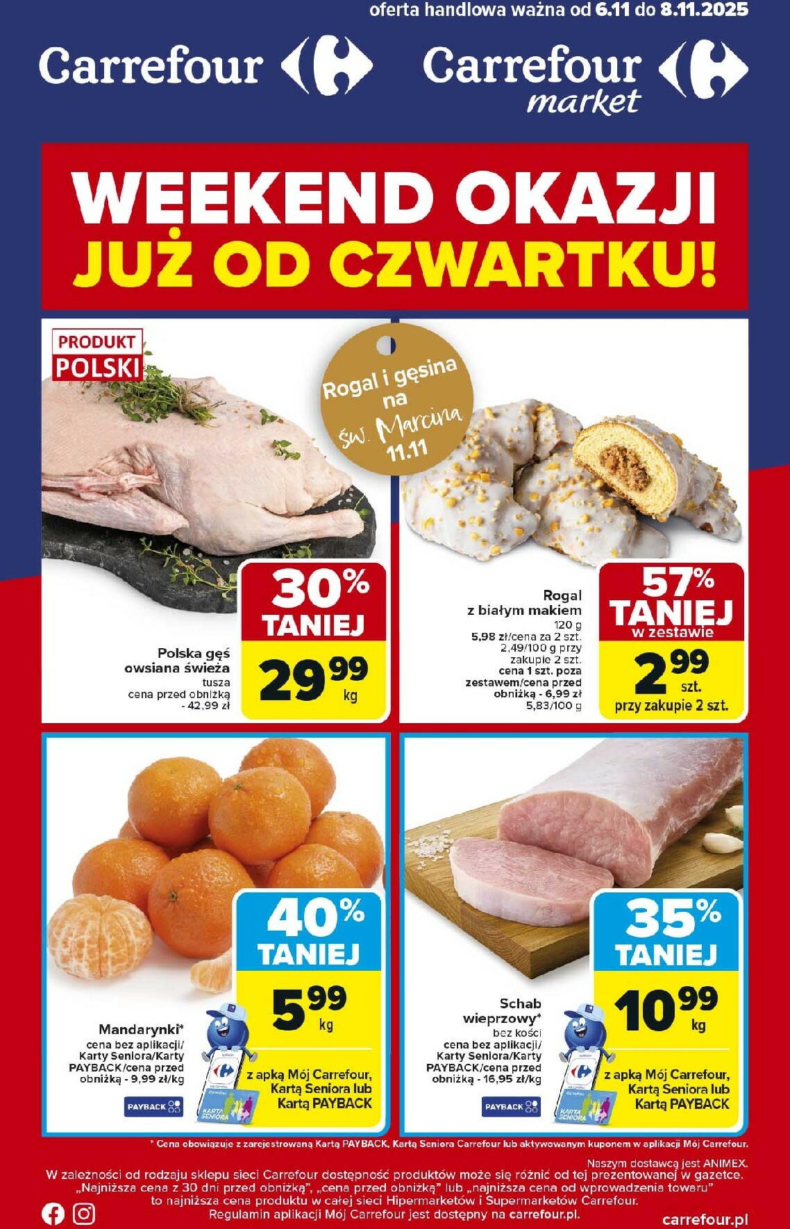 Gazetka Carrefour - Weekend okazji już od czwartku - ważna od 06.11. do 08.11.
