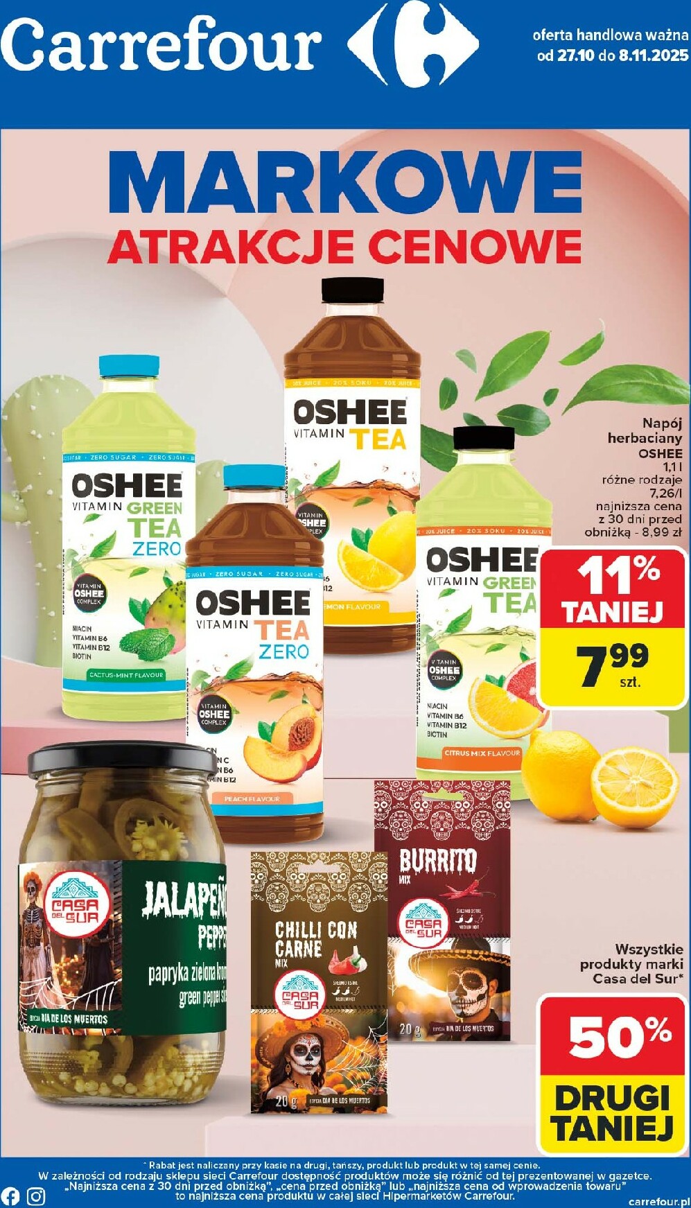 Gazetka Carrefour - Markowe atrakcje cenowe od poiedziałku - ważna od 27.10. do 08.11.