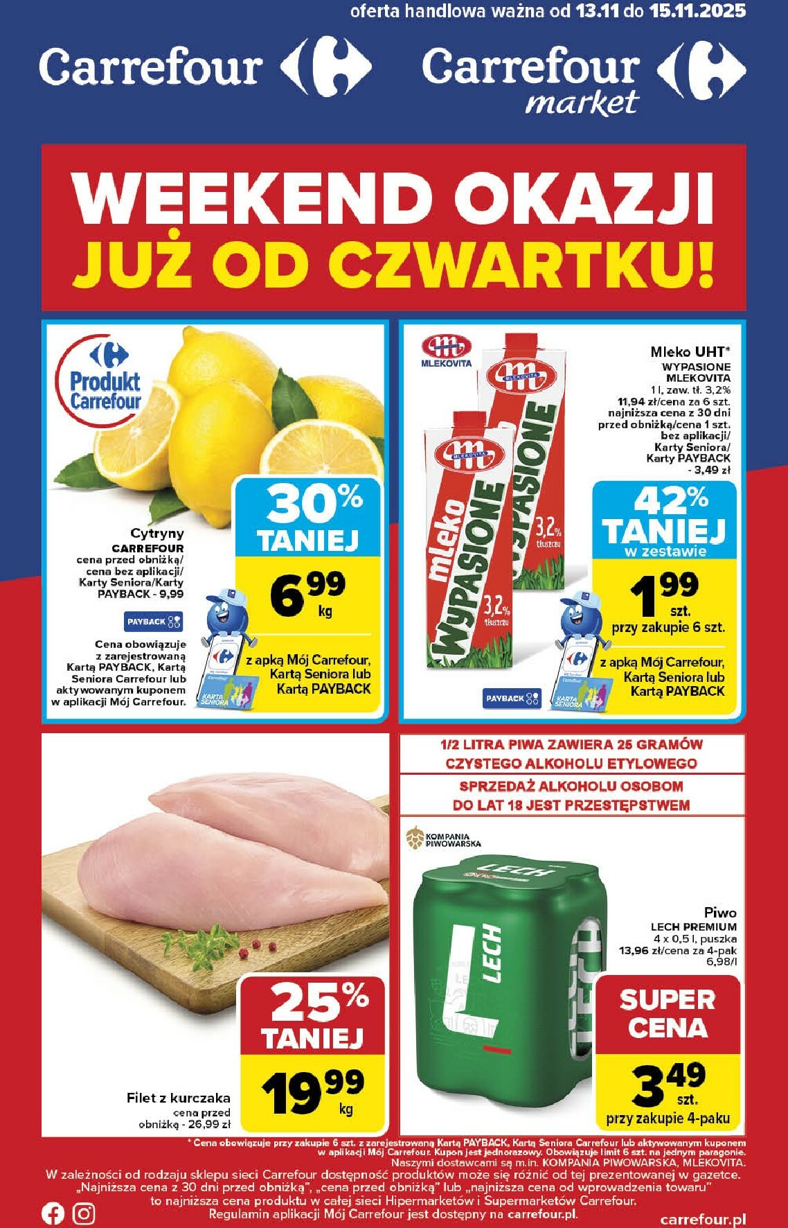 Gazetka Carrefour - Weekend okazji już od czwartku - ważna od 13.11. do 15.11.