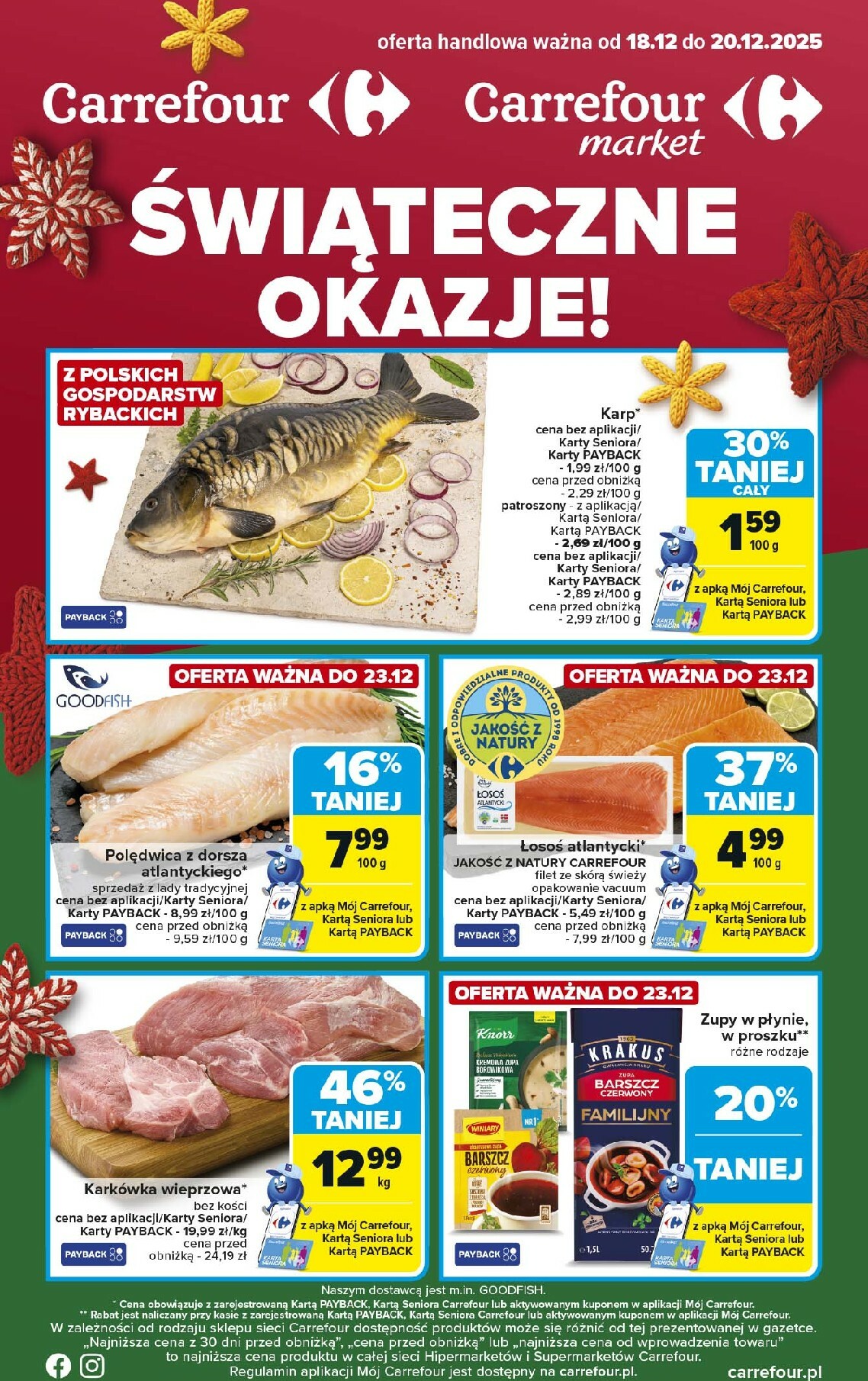 Gazetka Carrefour - Świąteczne okazje od czwartku - ważna od 18.12. do 20.12.