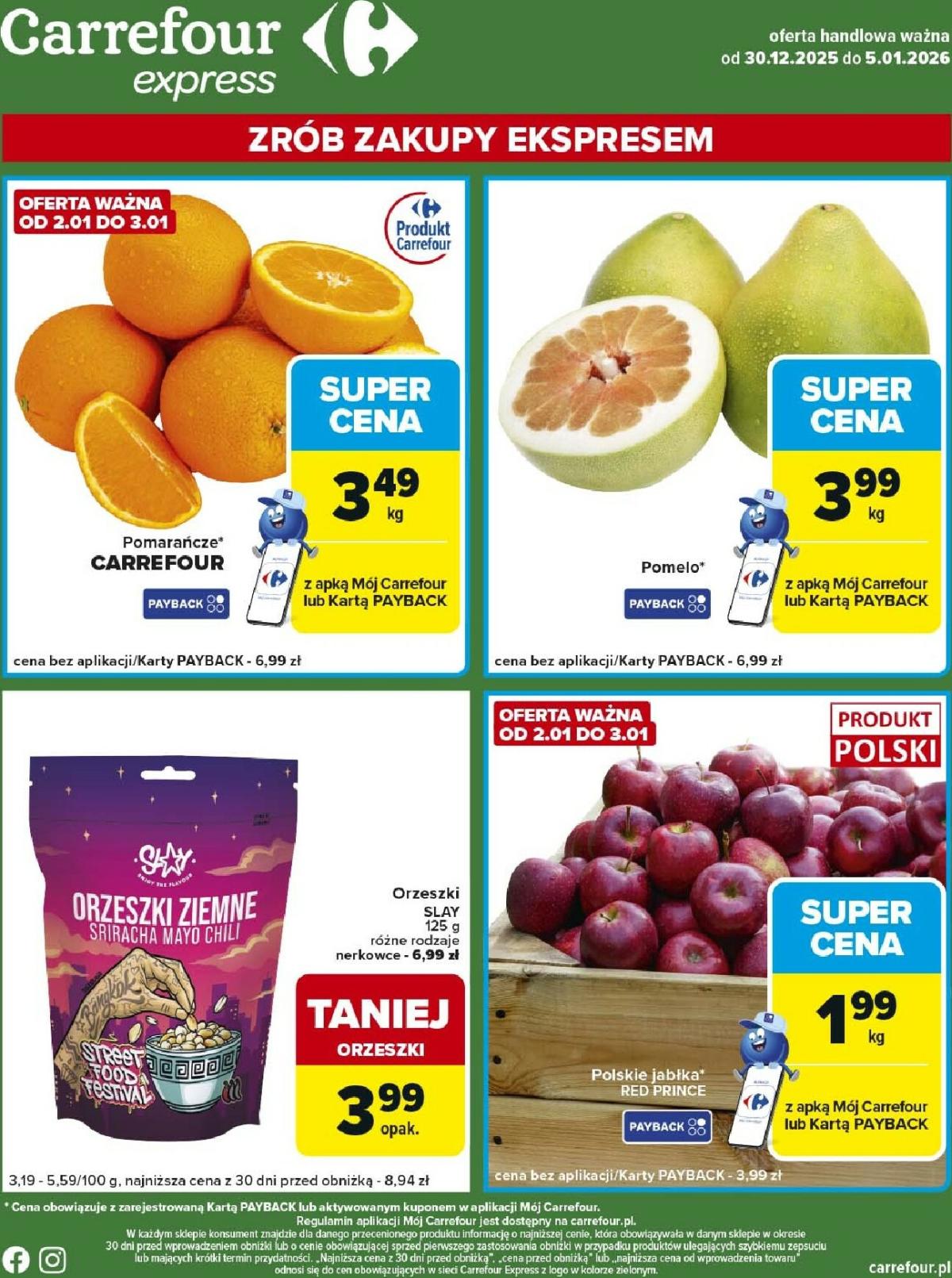 Gazetka Carrefour - Express 1 - ważna od 30.12. do 05.01.