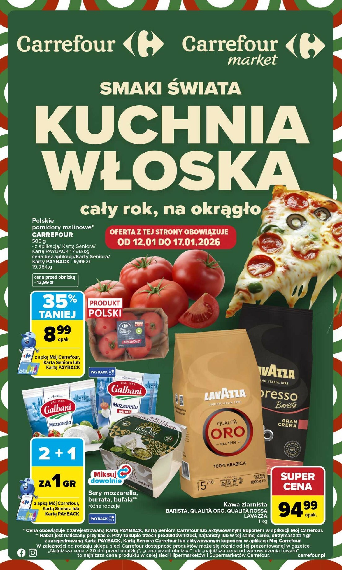 Gazetka Carrefour - Kuchnia włoska - ważna od 12.01. do 25.01.