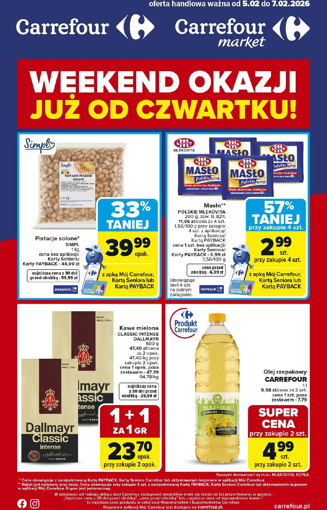 Gazetka Carrefour - Weekend okazji już od czwartku - ważna od 05.02.2026 do 07.02.2026