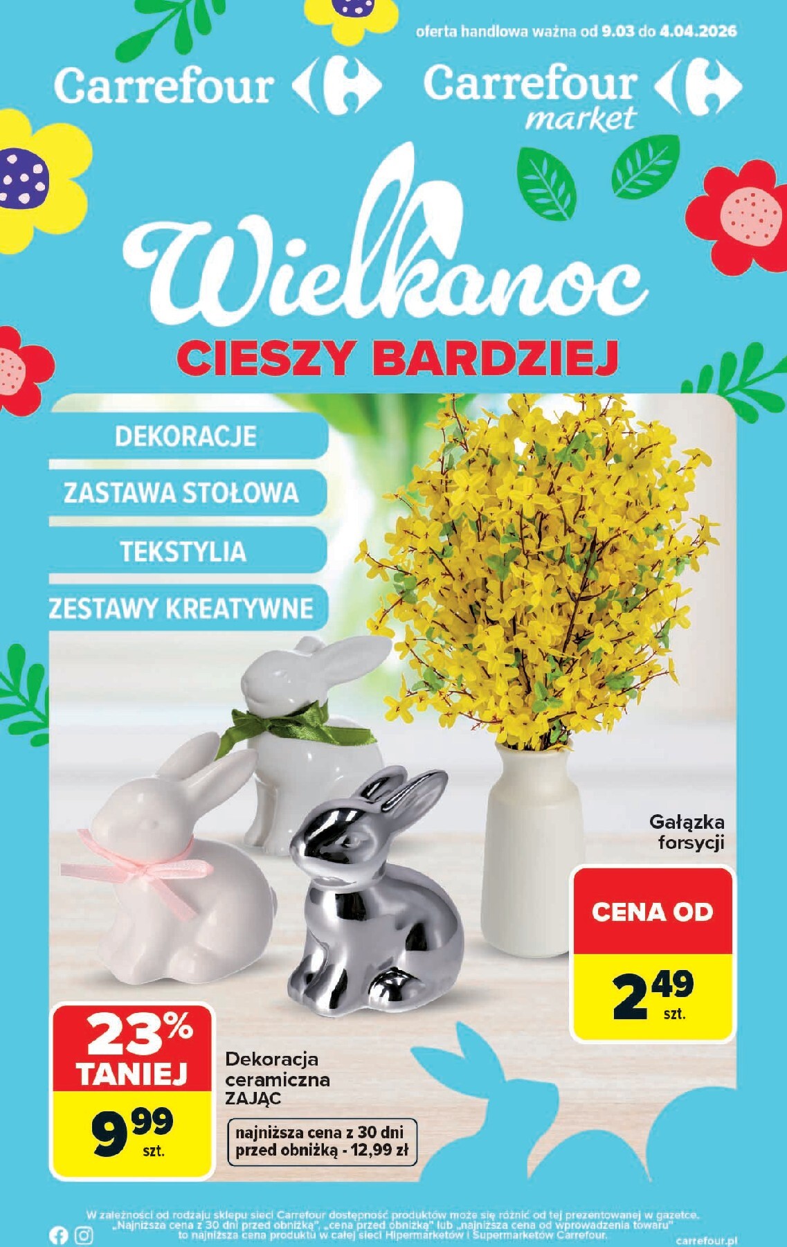 Gazetka Carrefour - Wielkanoc cieszy bardziej - ważna od 09.03.2026 do 04.04.2026