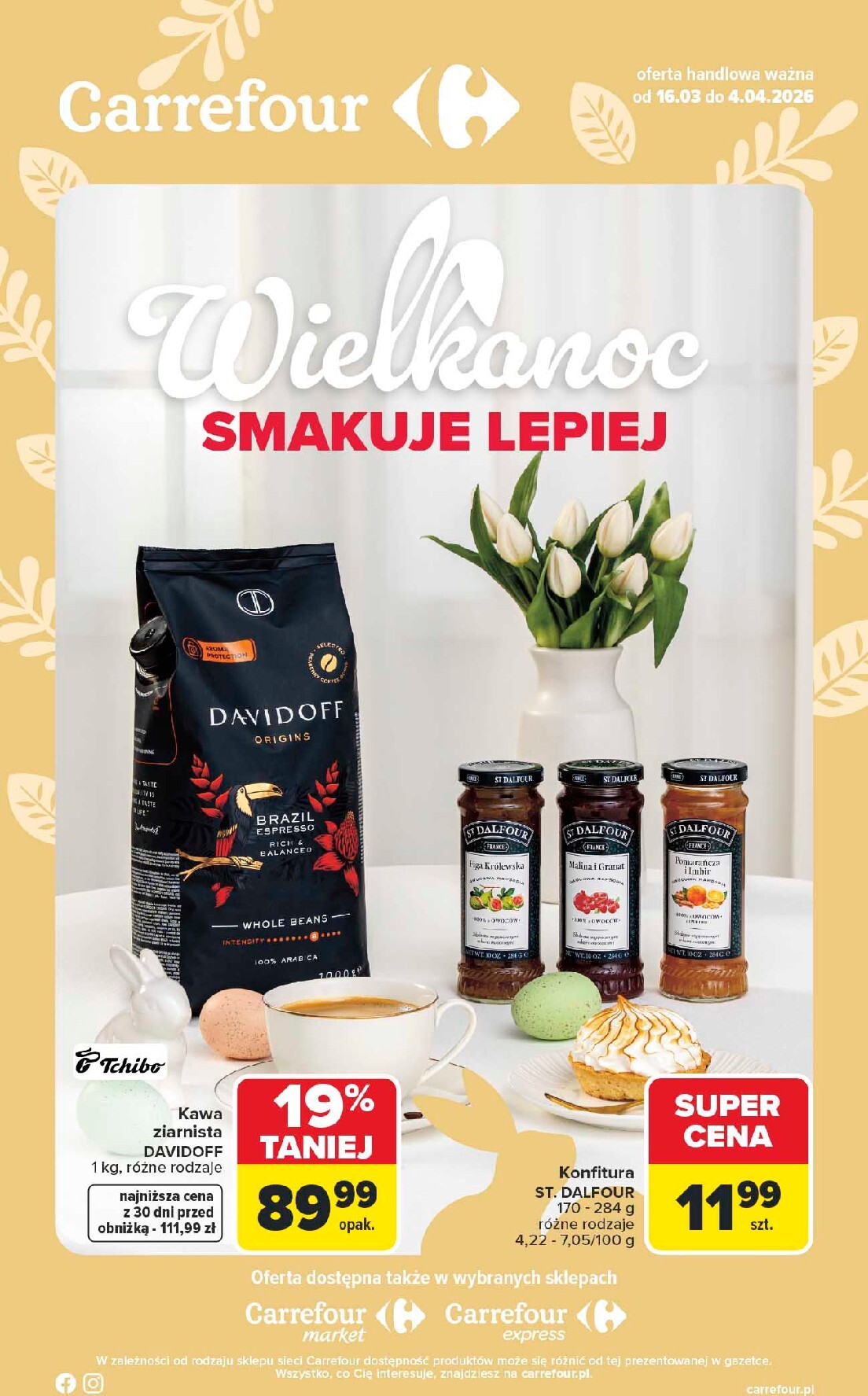 Gazetka Carrefour - Wielkanoc smakuje lepiej - ważna od 16.03.2026 do 04.04.2026