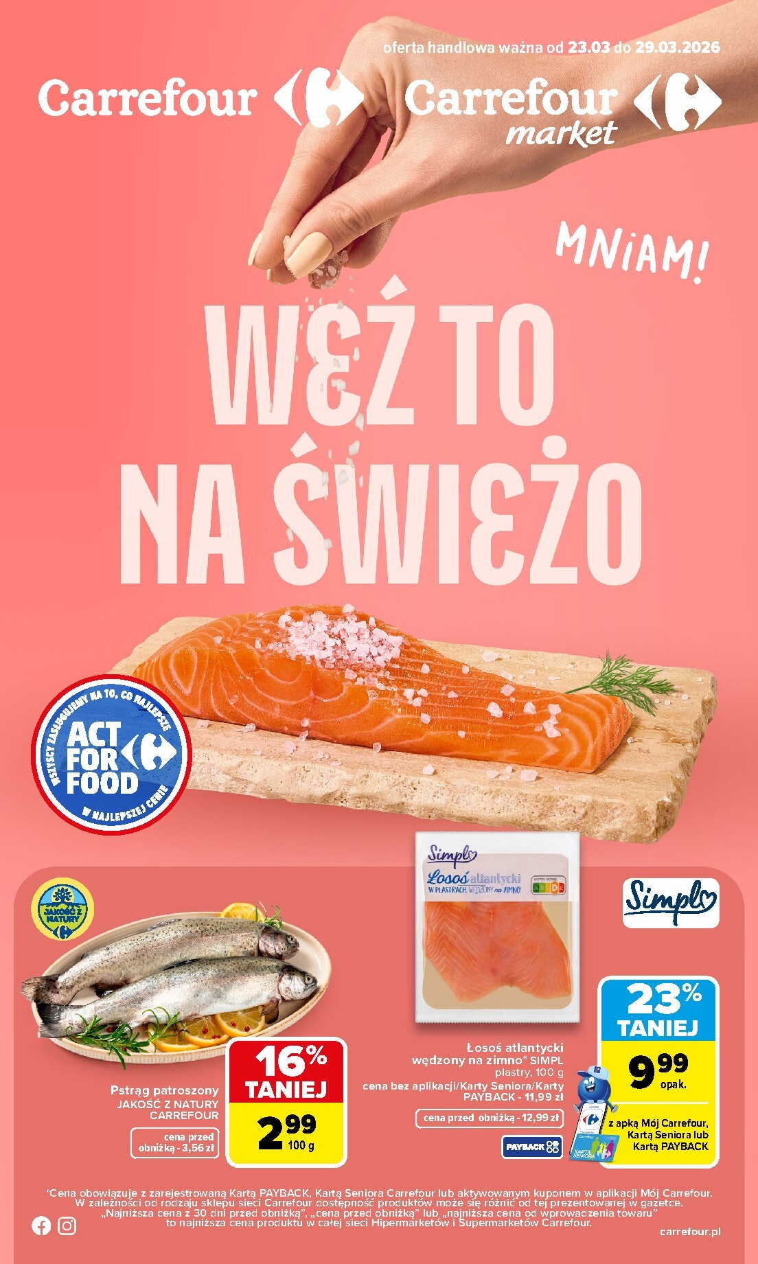 Gazetka Carrefour - Świeżo - ważna od 23.03.2026 do 29.03.2026