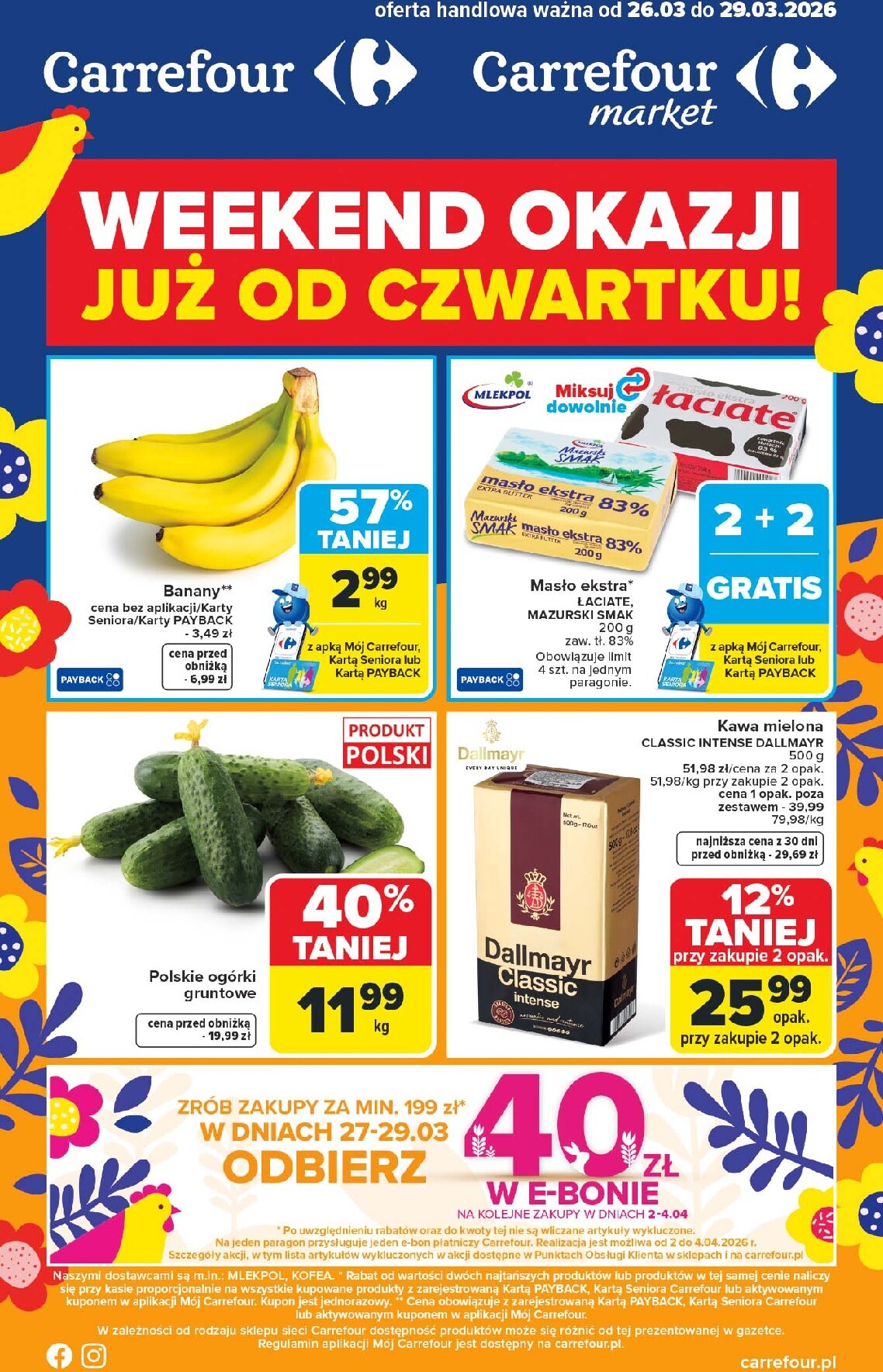 Gazetka Carrefour - Weekend promek już od czwartku - ważna od 26.03.2026 do 29.03.2026