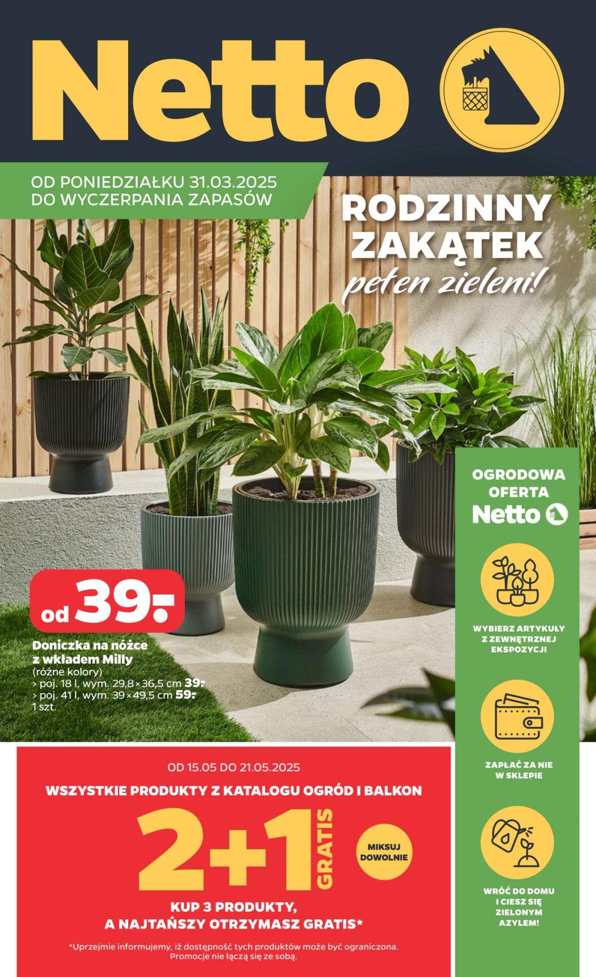 Netto - Katalog ogrod gazetka ważna od 31.03. - 21.05.