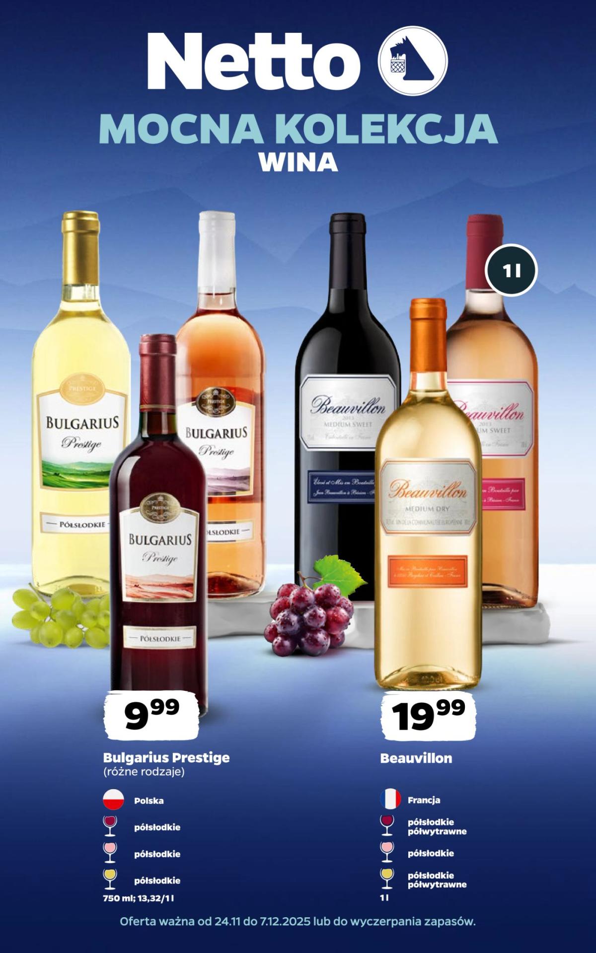 Gazetka Netto - Wina - ważna od 24.11. do 07.12.