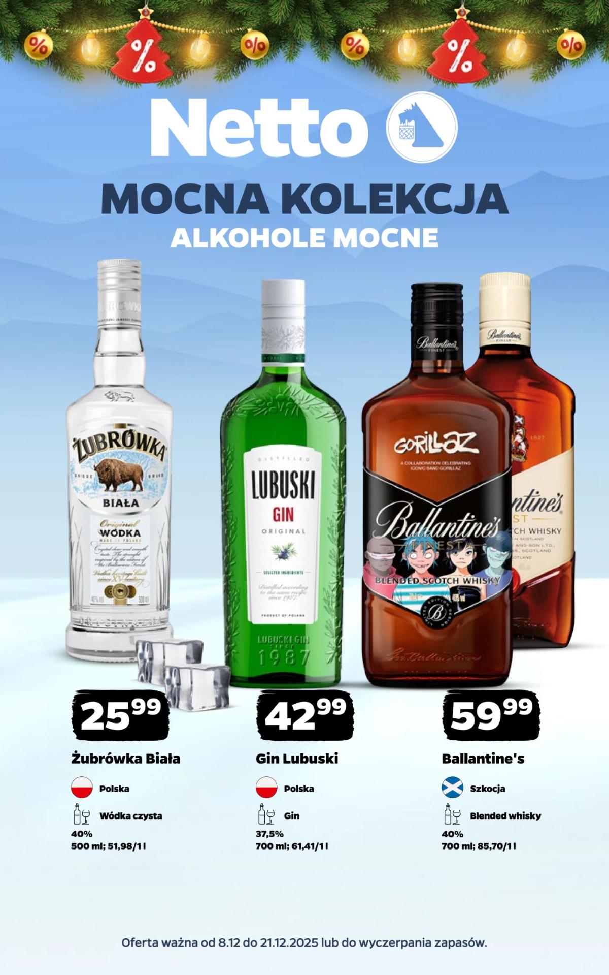 Gazetka Netto - Alkohole mocne - ważna od 08.12. do 21.12.
