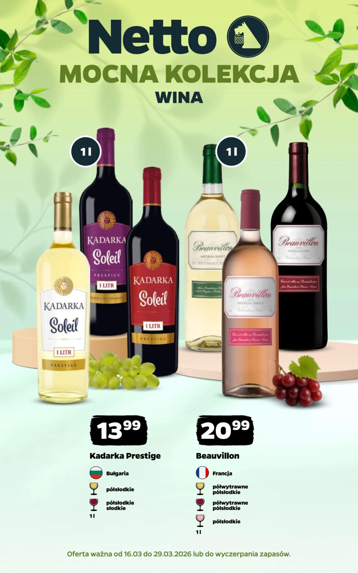Gazetka Netto - Wina - ważna od 16.03.2026 do 29.03.2026