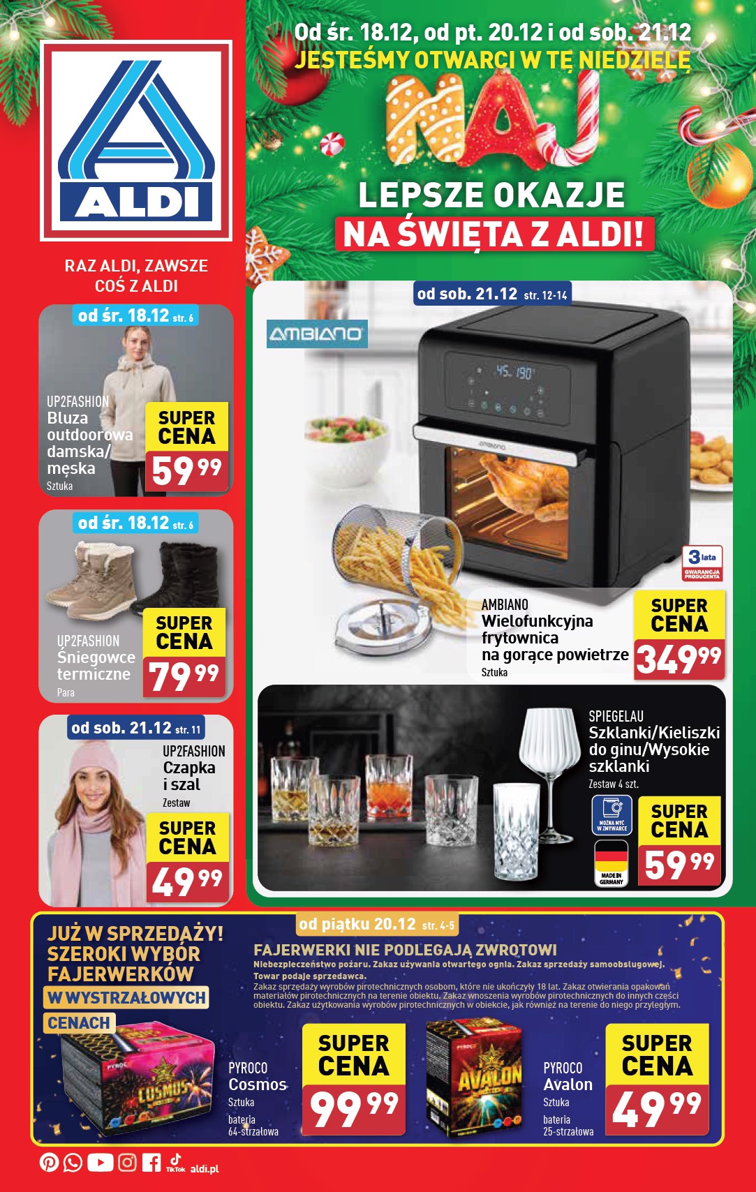 ALDI - Artykuły przemysłowe i tekstylia gazetka ważna od 18.12. - 21.12.