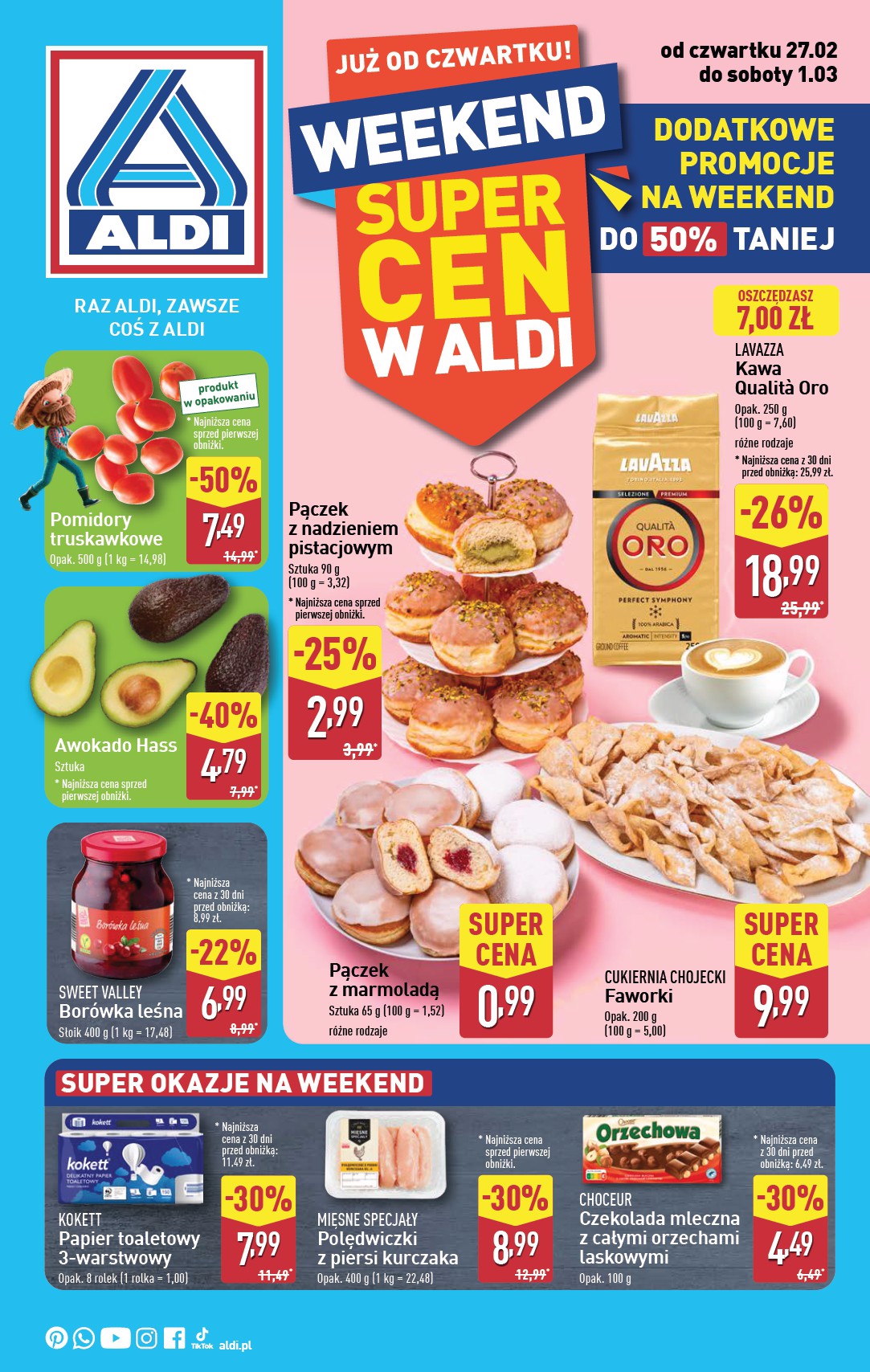 ALDI - Okazje na weekend gazetka ważna od 27.02. - 01.03.