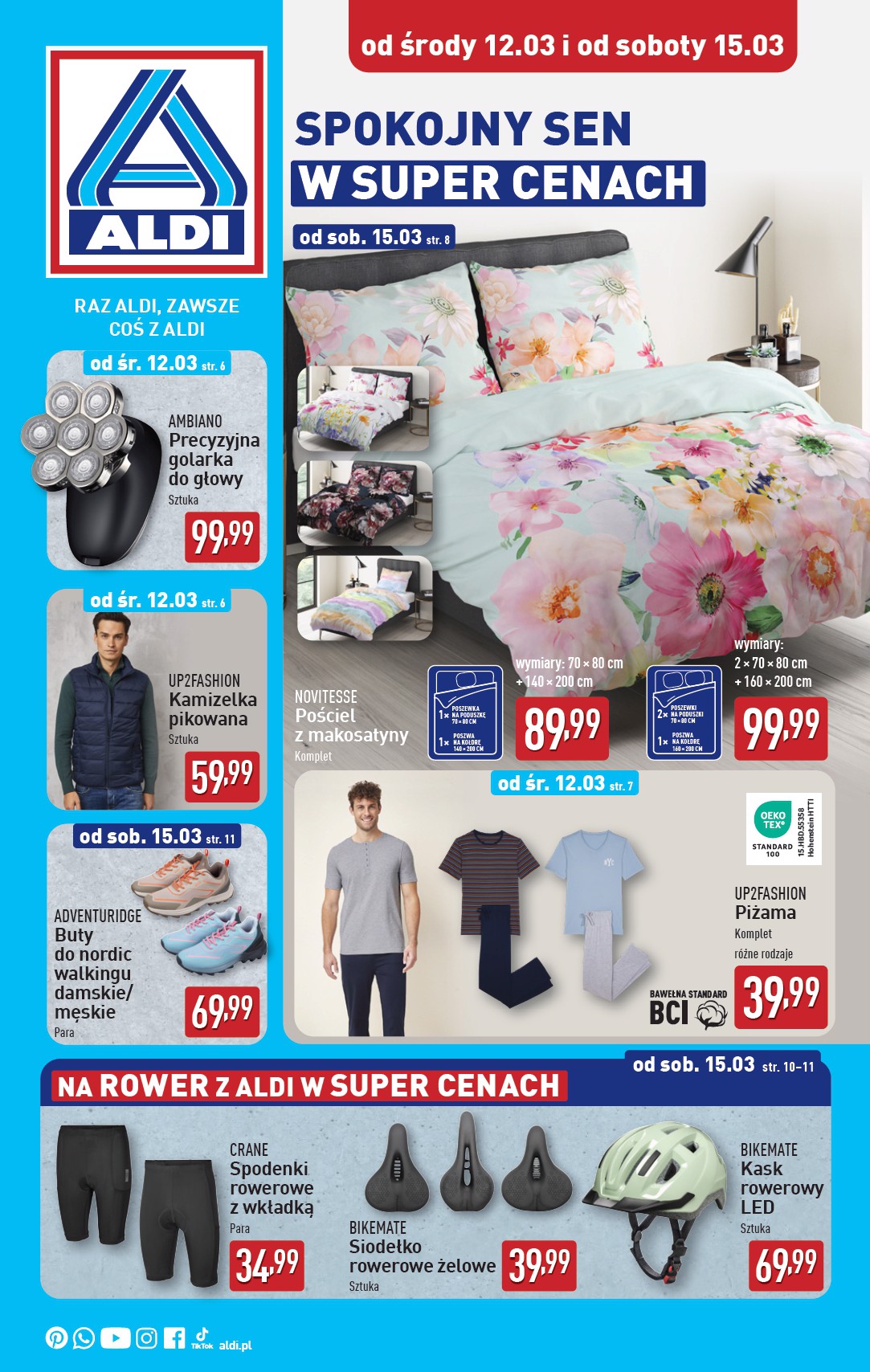 ALDI - Artykuły przemysłowe i tekstylia gazetka ważna od 12.03. - 15.03.