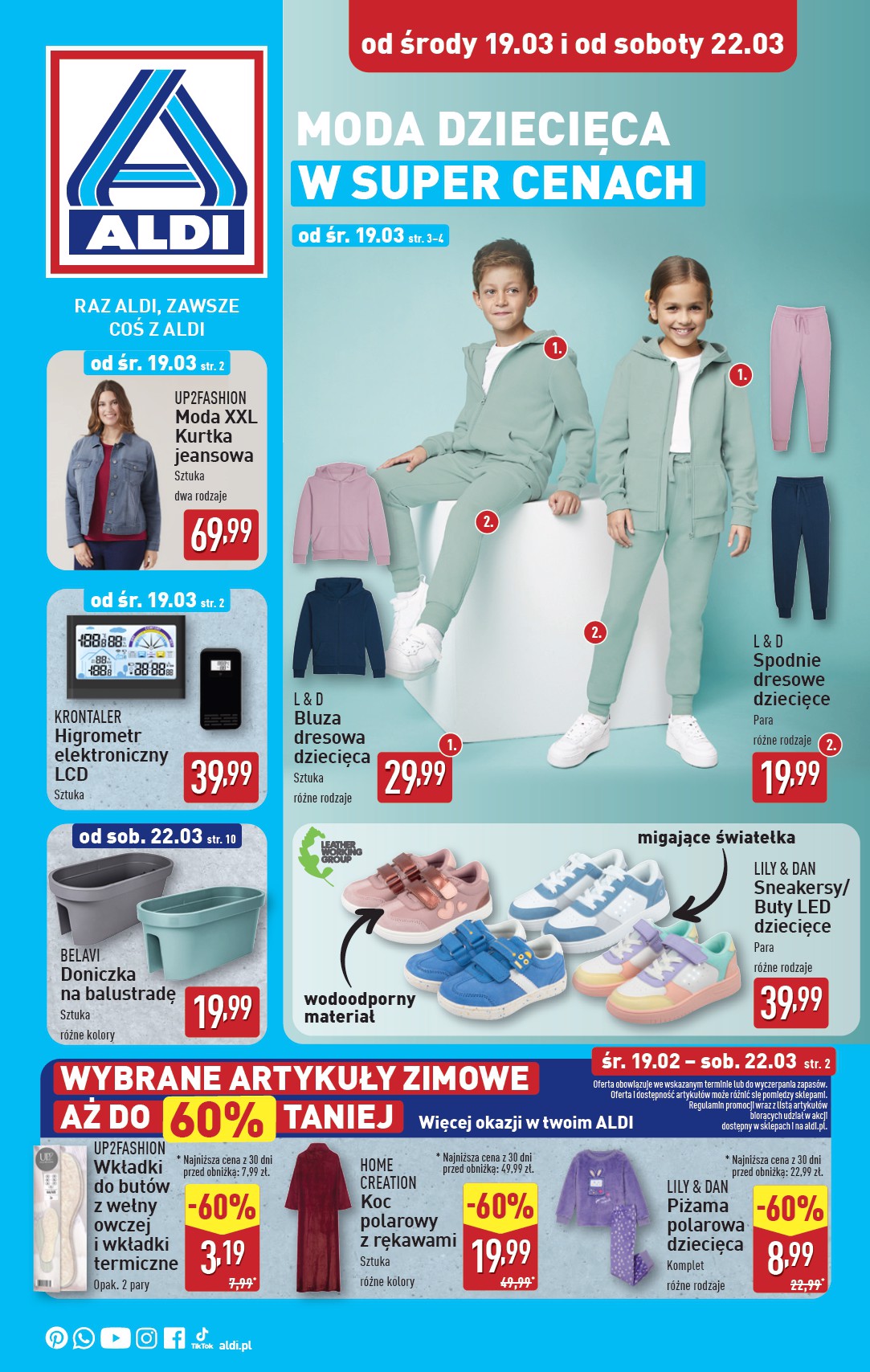 ALDI - Artykuły przemysłowe i tekstylia gazetka ważna od 19.03. - 22.03.