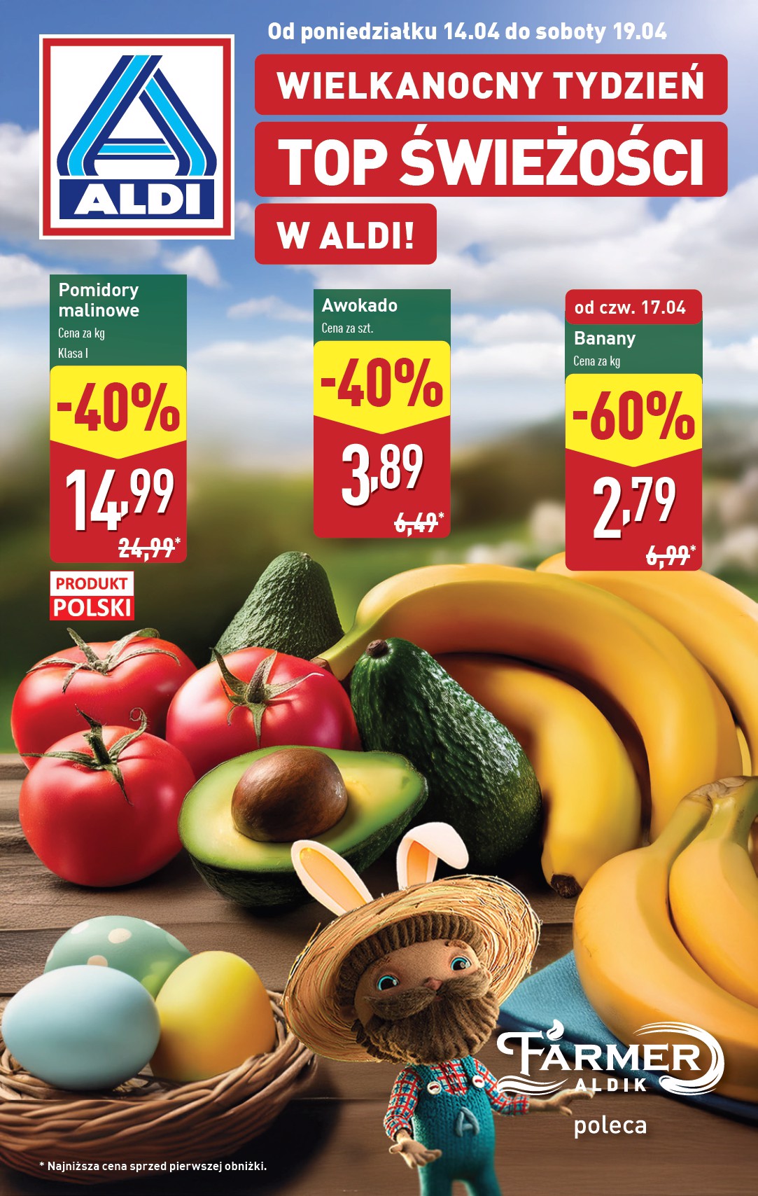 Aldi - Farmer Aldik gazetka ważna od 14.04. - 19.04.