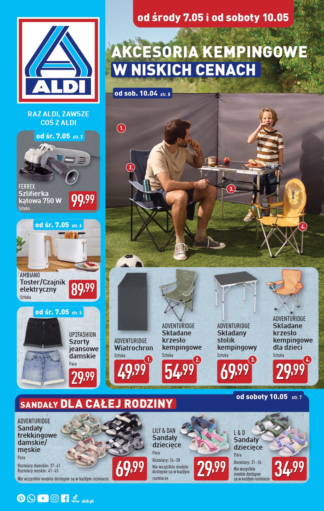 ALDI - Artykuły przemysłowe i tekstylia gazetka ważna od 07.05. - 10.05.