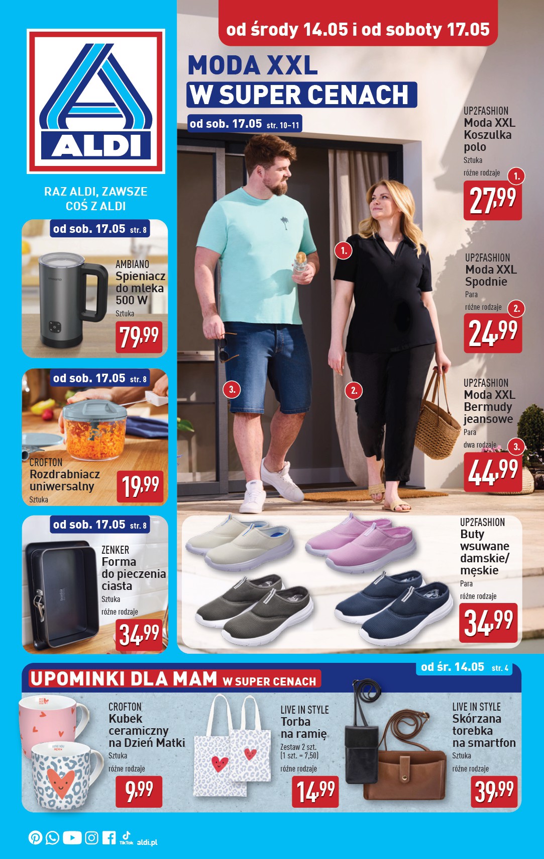 ALDI - Artykuły przemysłowe i tekstylia gazetka ważna od 14.05. - 17.05.