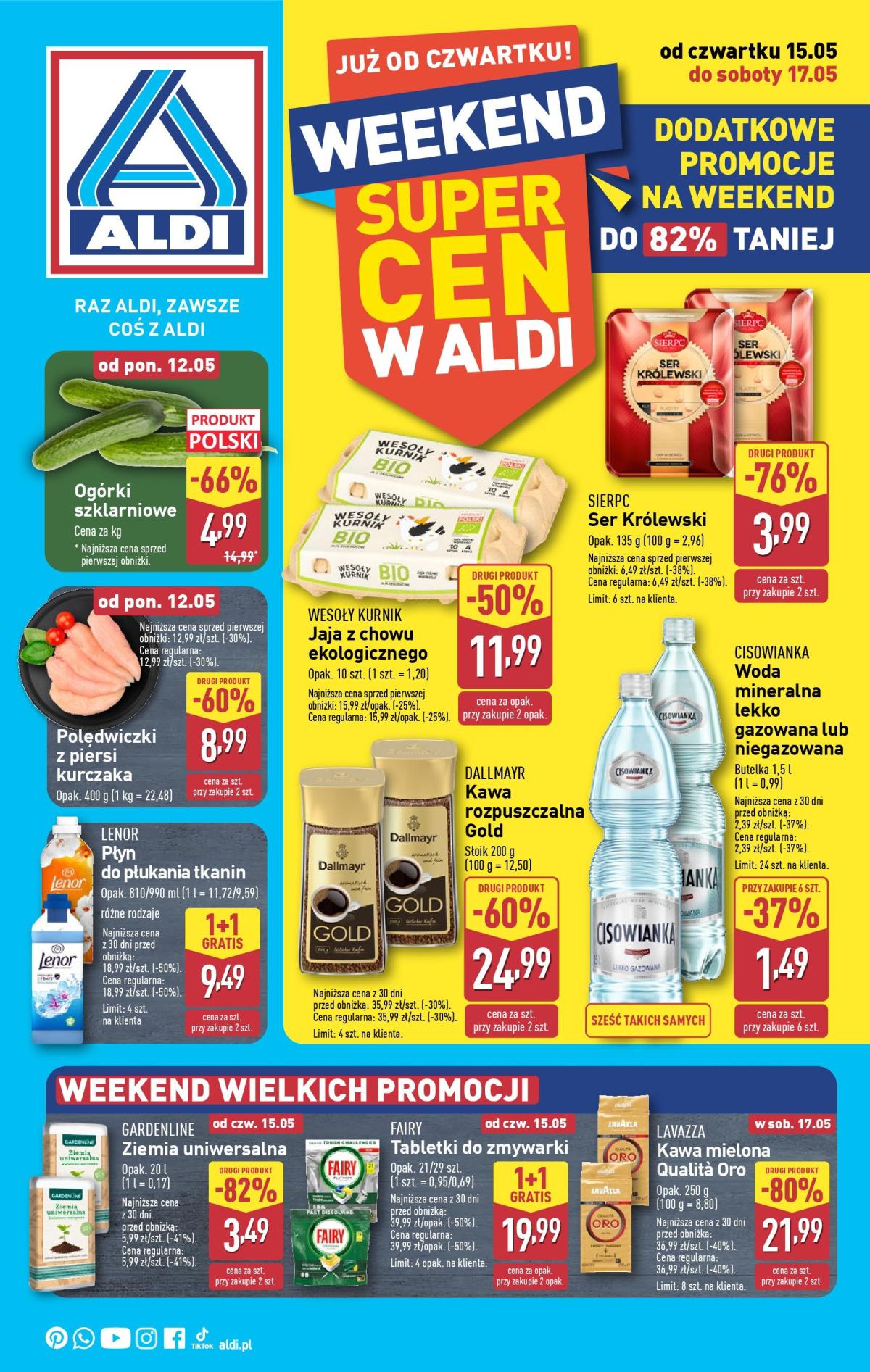 ALDI - Oferta weekendowa gazetka ważna od 15.05. - 17.05.