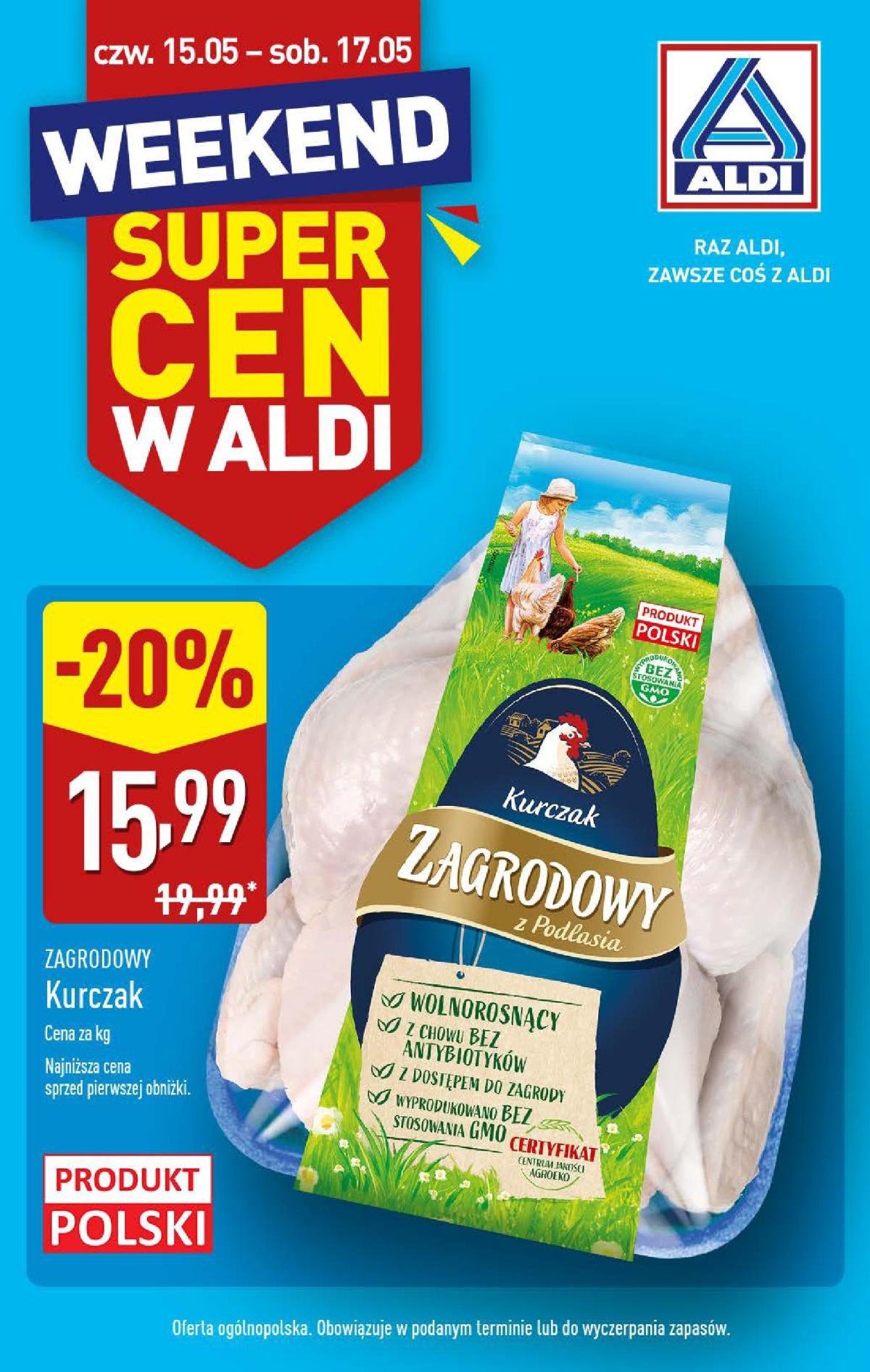 ALDI - Od czwartku gazetka ważna od 15.05. - 17.05.