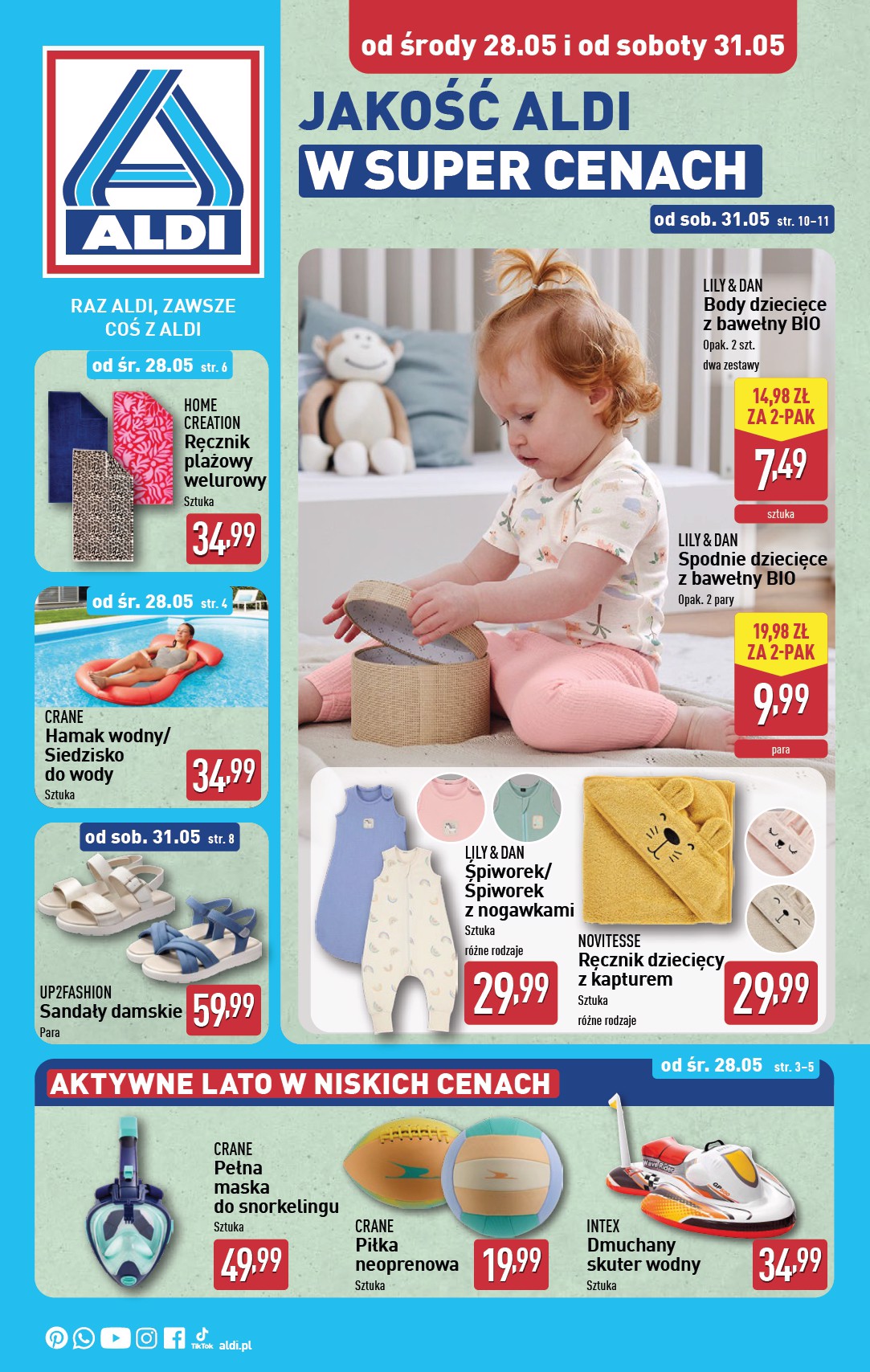 ALDI - Artykuły przemysłowe i tekstylia gazetka ważna od 28.05. - 31.05.