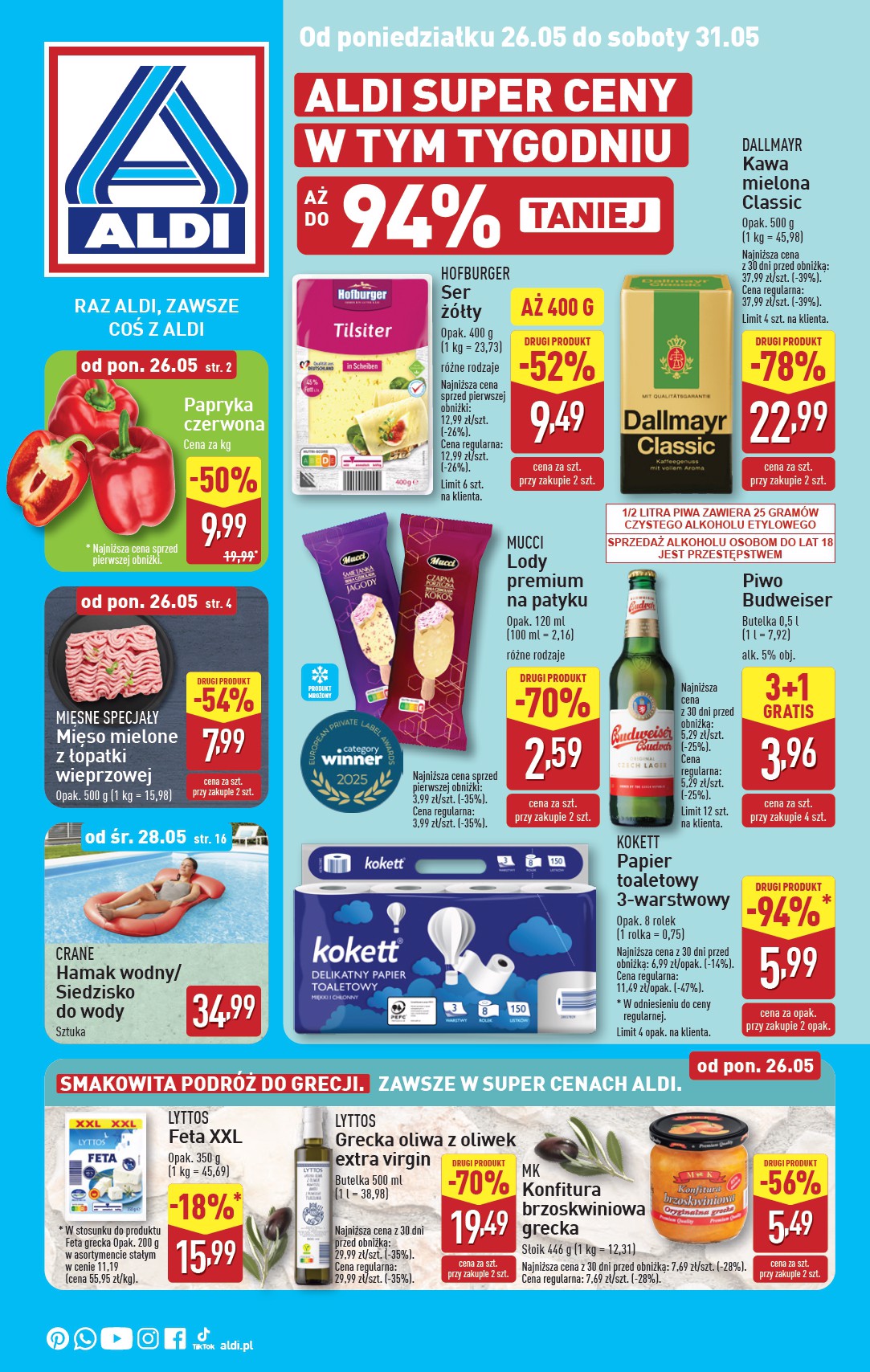 ALDI gazetka ważna od 26.05. - 31.05.