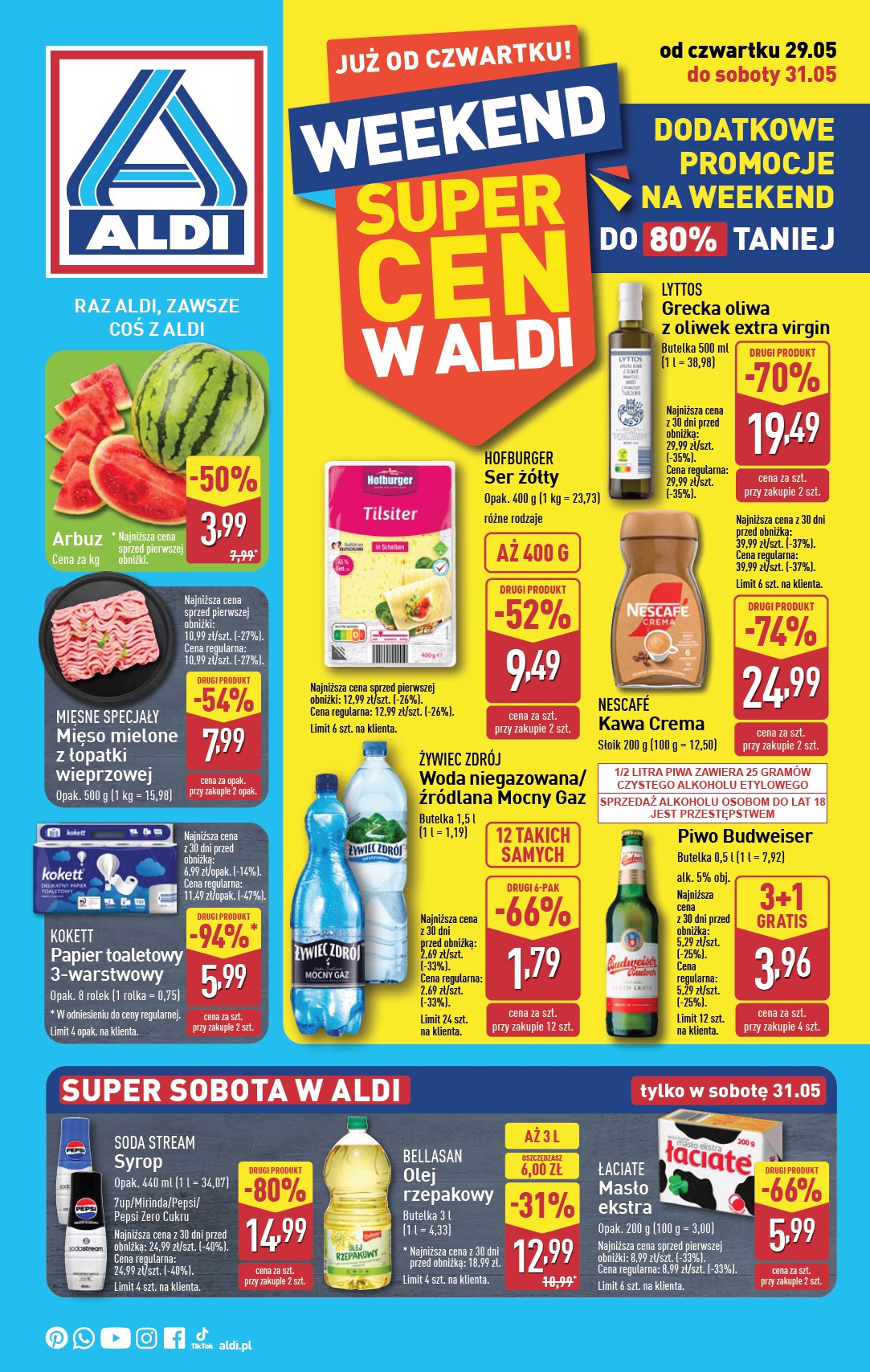 ALDI - Oferta weekendowa gazetka ważna od 29.05. - 31.05.