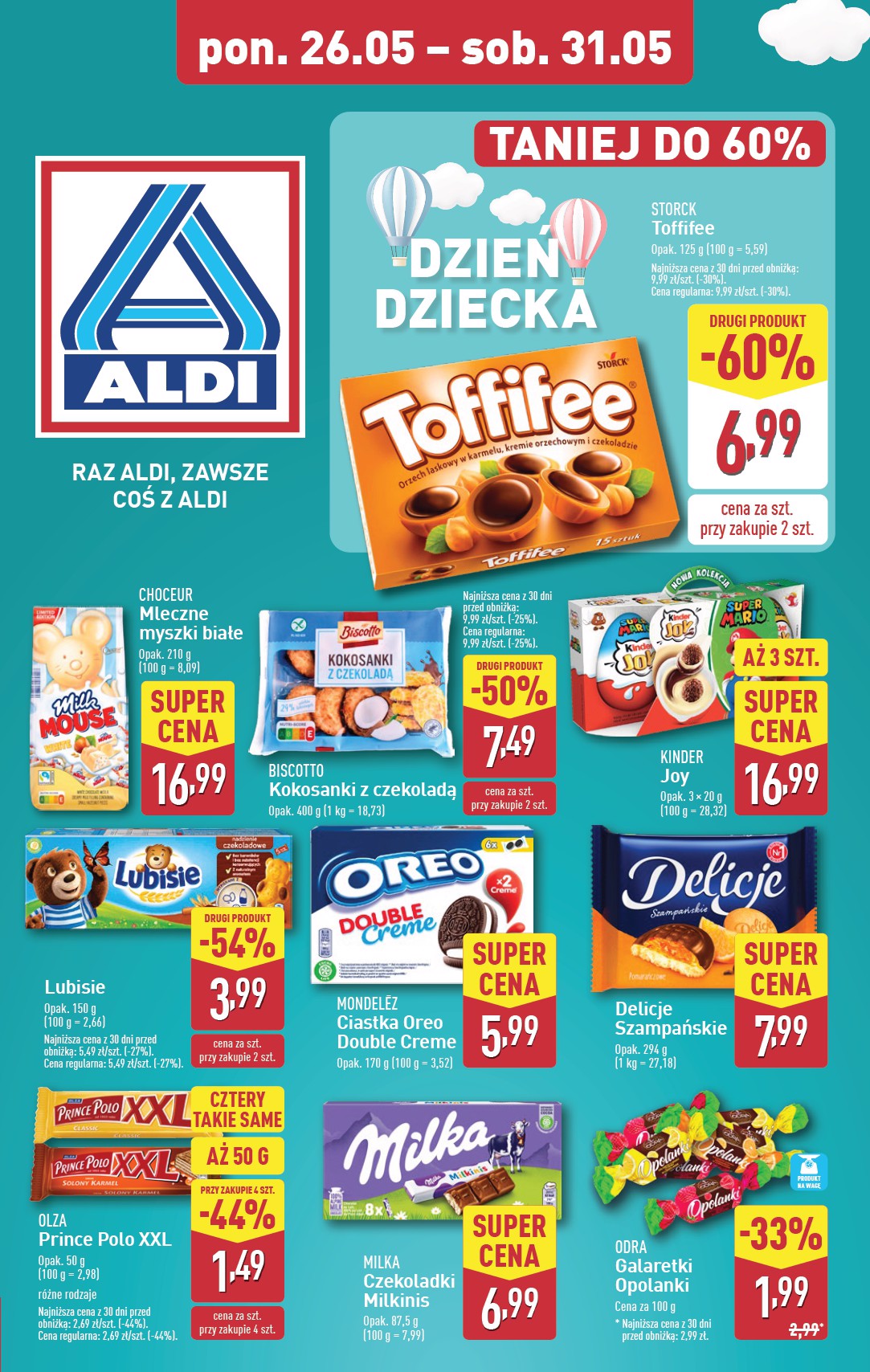 ALDI - Dzień dziecka gazetka ważna od 26.05. - 31.05.