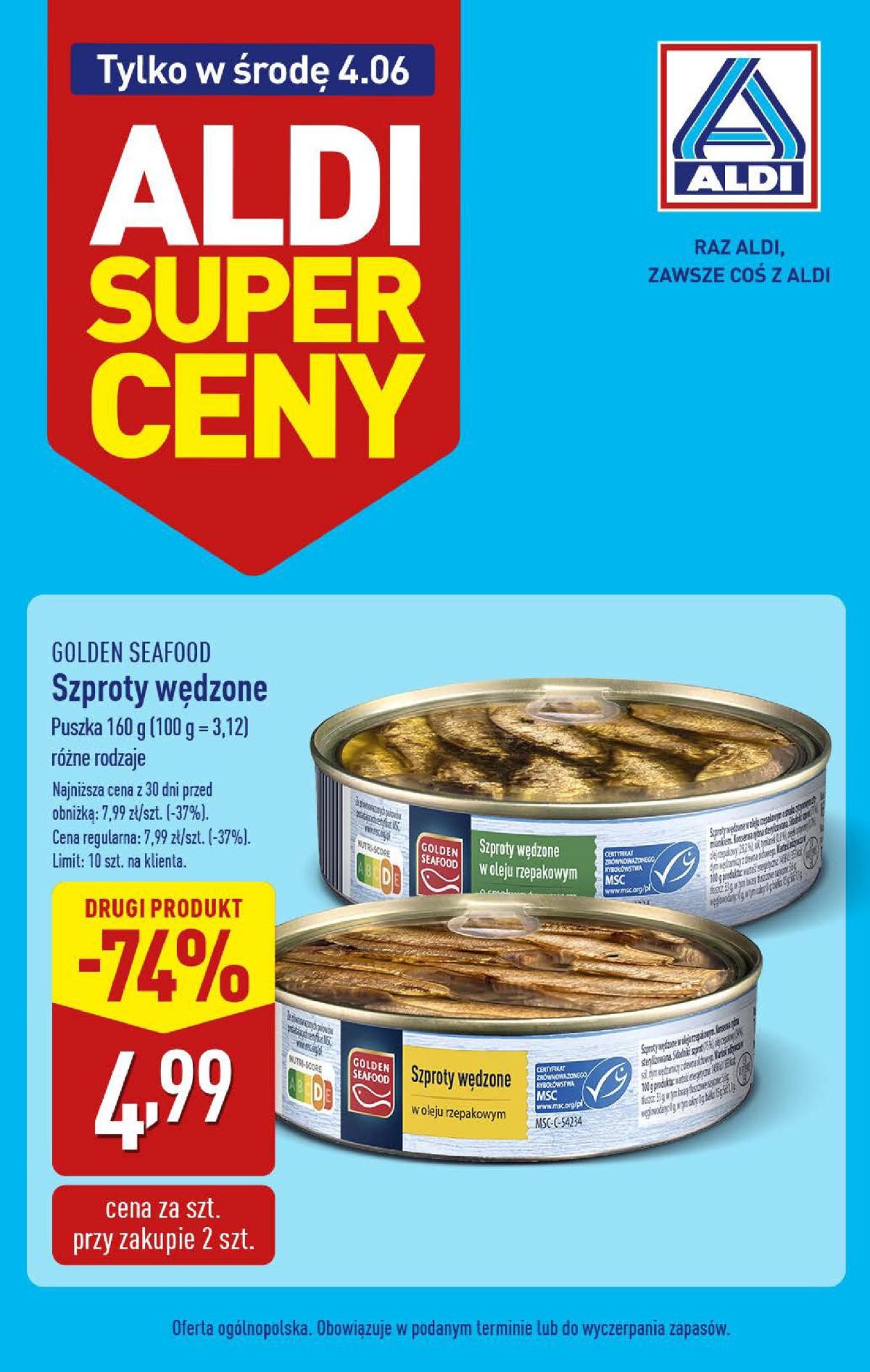 ALDI - Od środy gazetka ważna od 04.06. - 04.06.