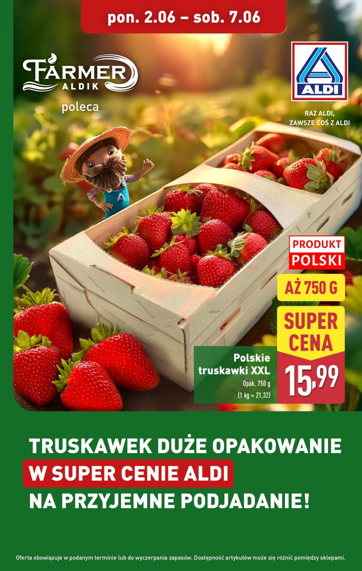 ALDI - Truskawki i Nektarynki gazetka ważna od 02.06. - 07.06.