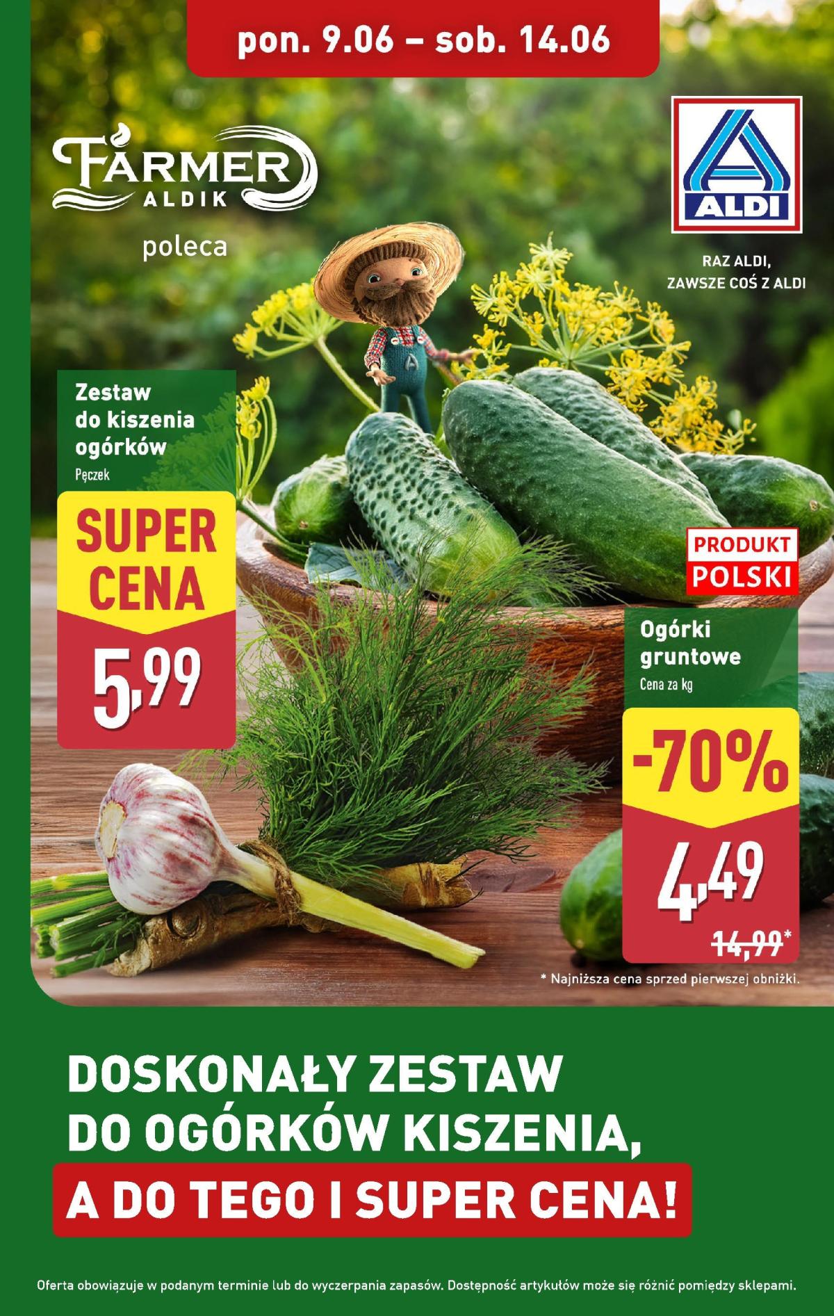 Gazetka ALDI - Farmer Aldik ważna od 09.06. - 14.06.
