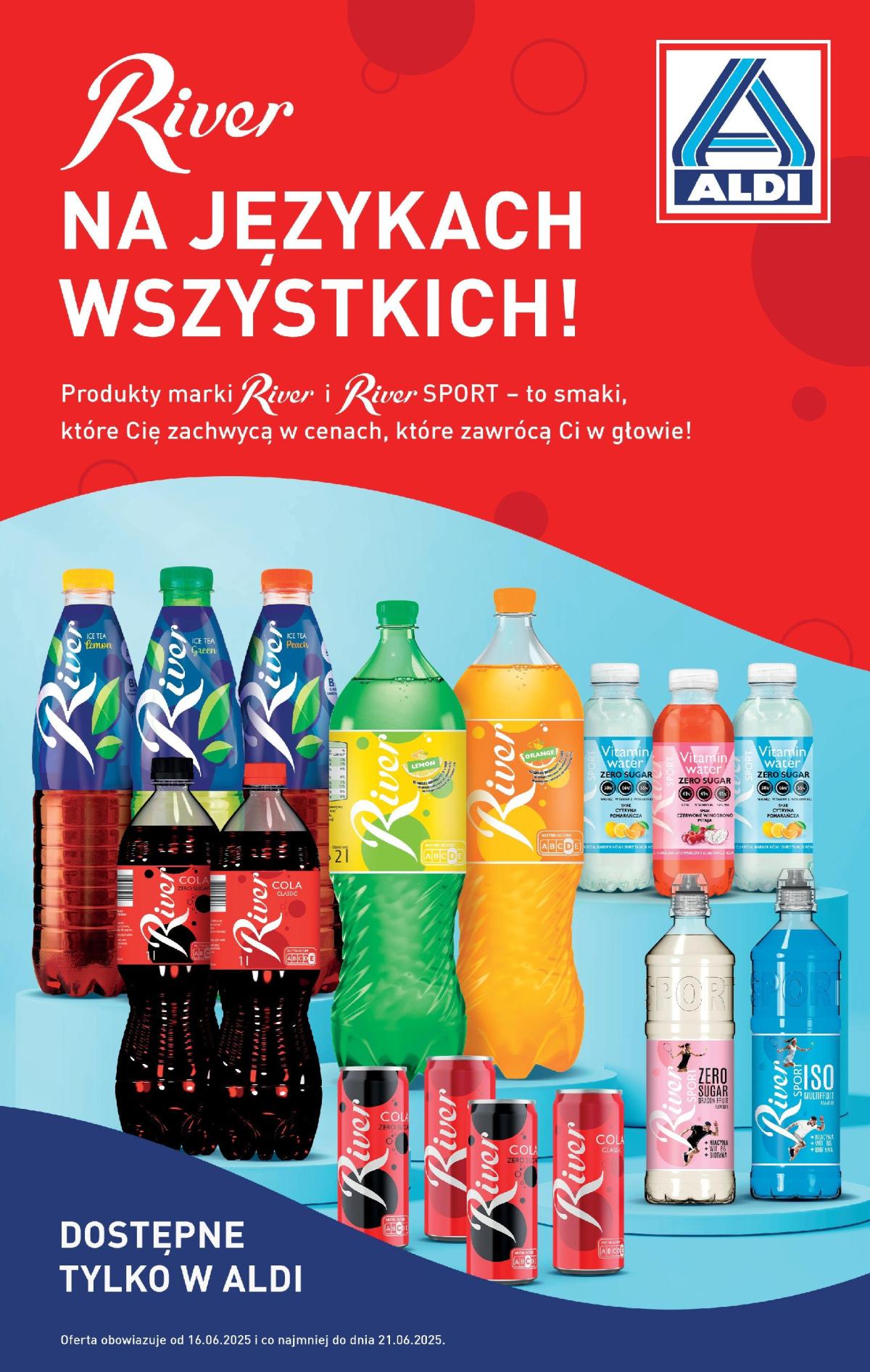 Gazetka ALDI - River ważna od 16.06. - 21.06.