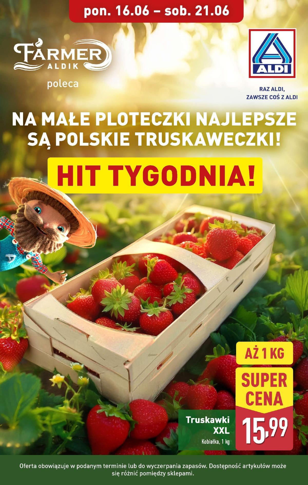 Gazetka ALDI - Truskawki ważna od 16.06. - 21.06.
