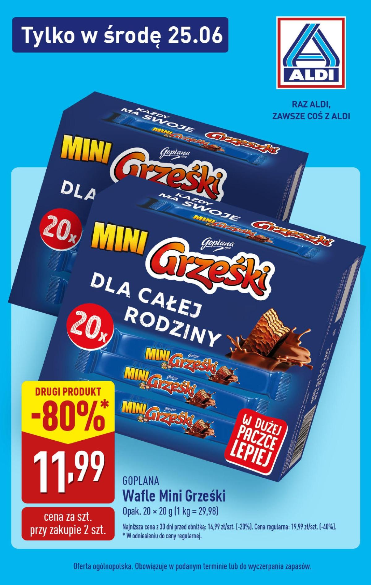 Gazetka ALDI - Tylko w środę ważna od 25.06. - 25.06.