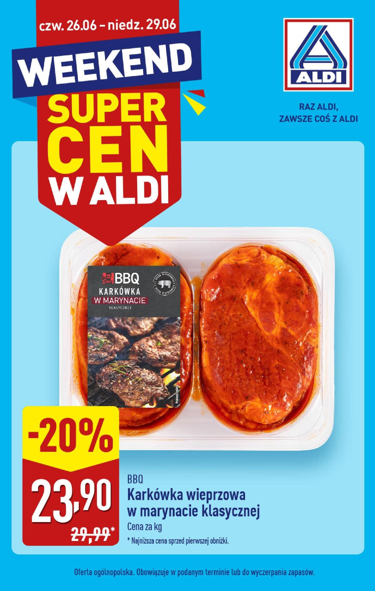Gazetka ALDI - Najlepsze promocje od czwartku ważna od 26.06. - 29.06.